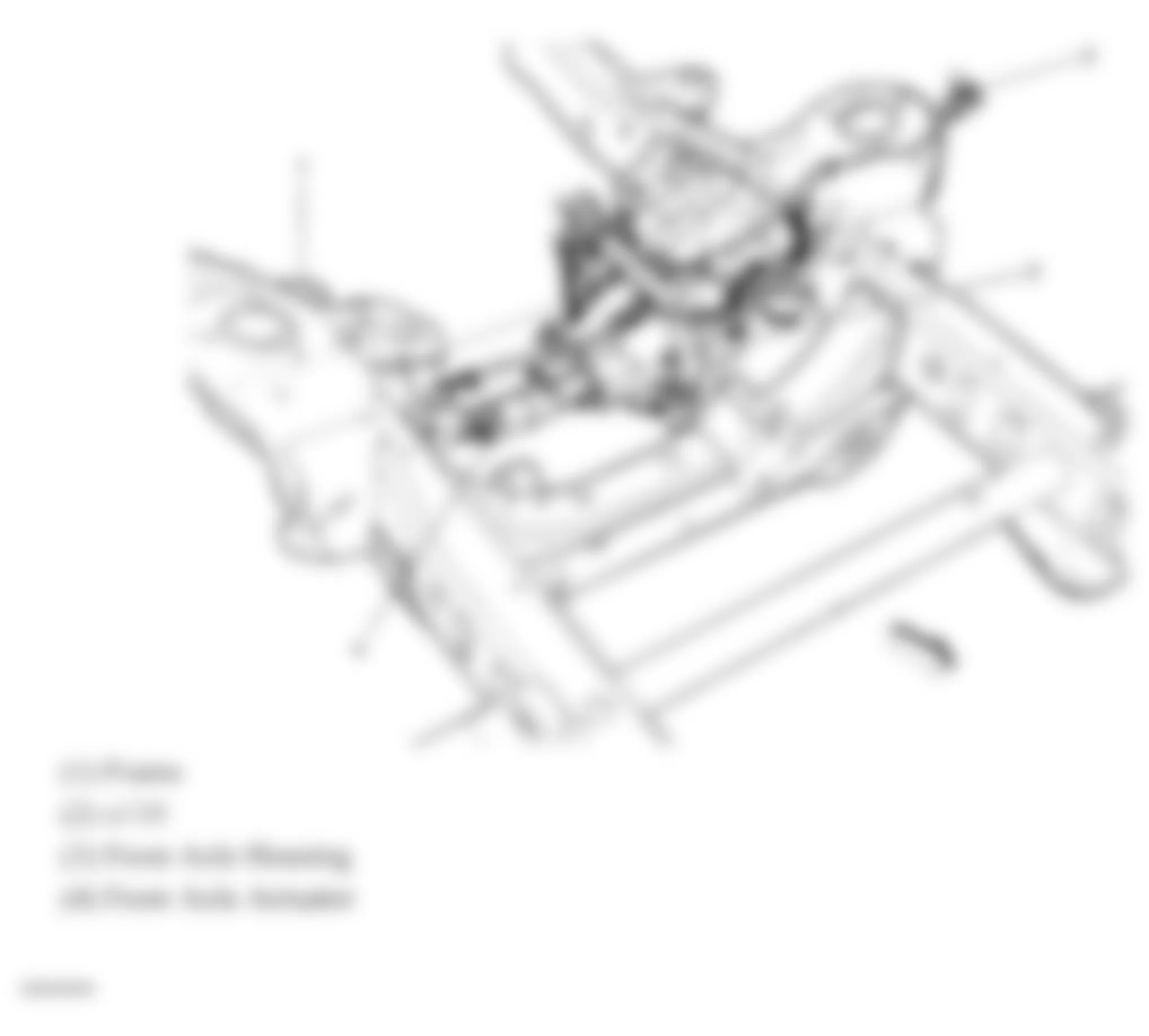 GMC Sierra 1500 2007 - Component Locations -  Front Axle