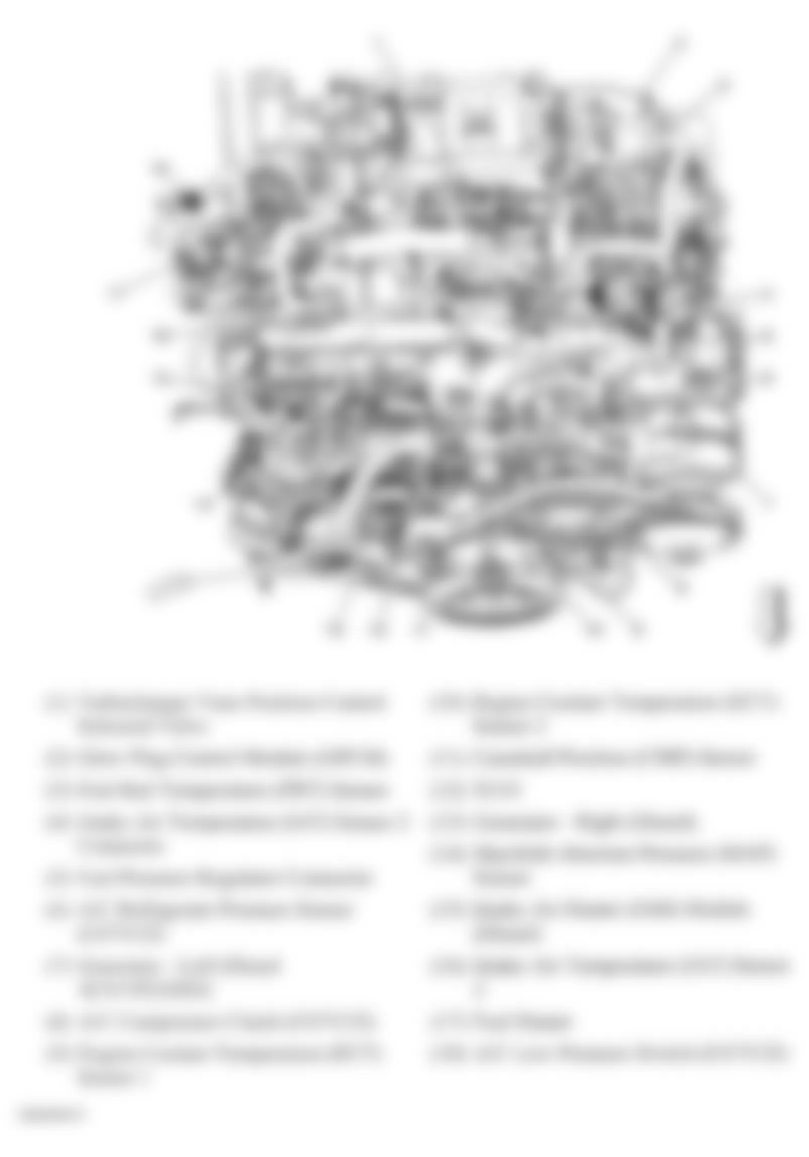 GMC Sierra 1500 2007 - Component Locations -  Top Of Engine (6.6L)