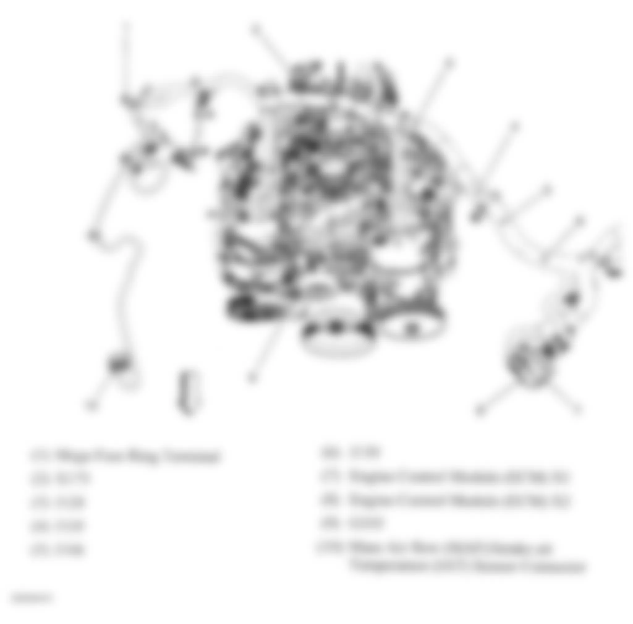 GMC Sierra 1500 2007 - Component Locations -  Top Of Engine (4.3L)