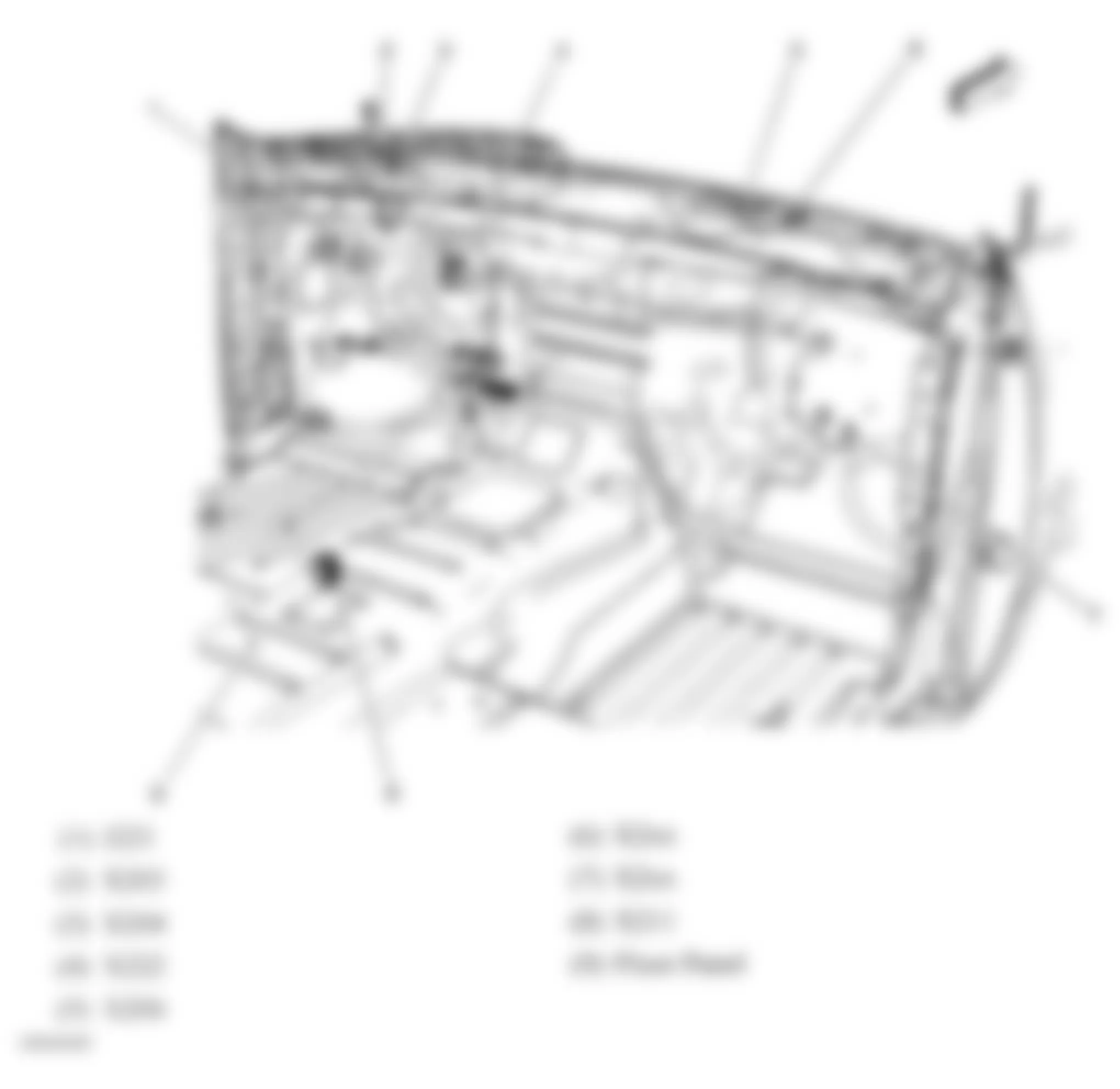 GMC Sierra 1500 2007 - Component Locations -  Front Of Passenger Compartment
