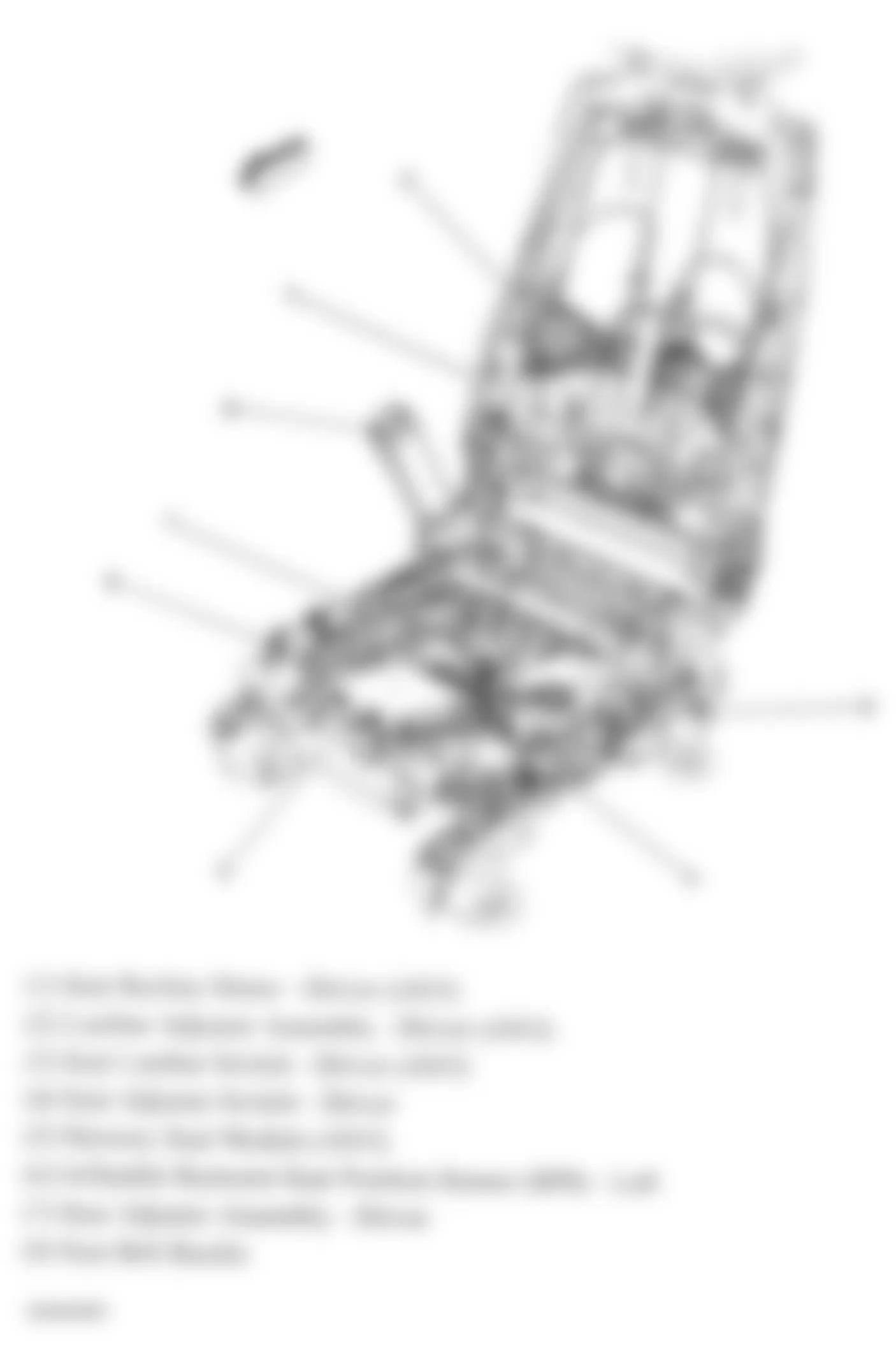 GMC Sierra 2500 HD 2007 - Component Locations -  Driver Seat
