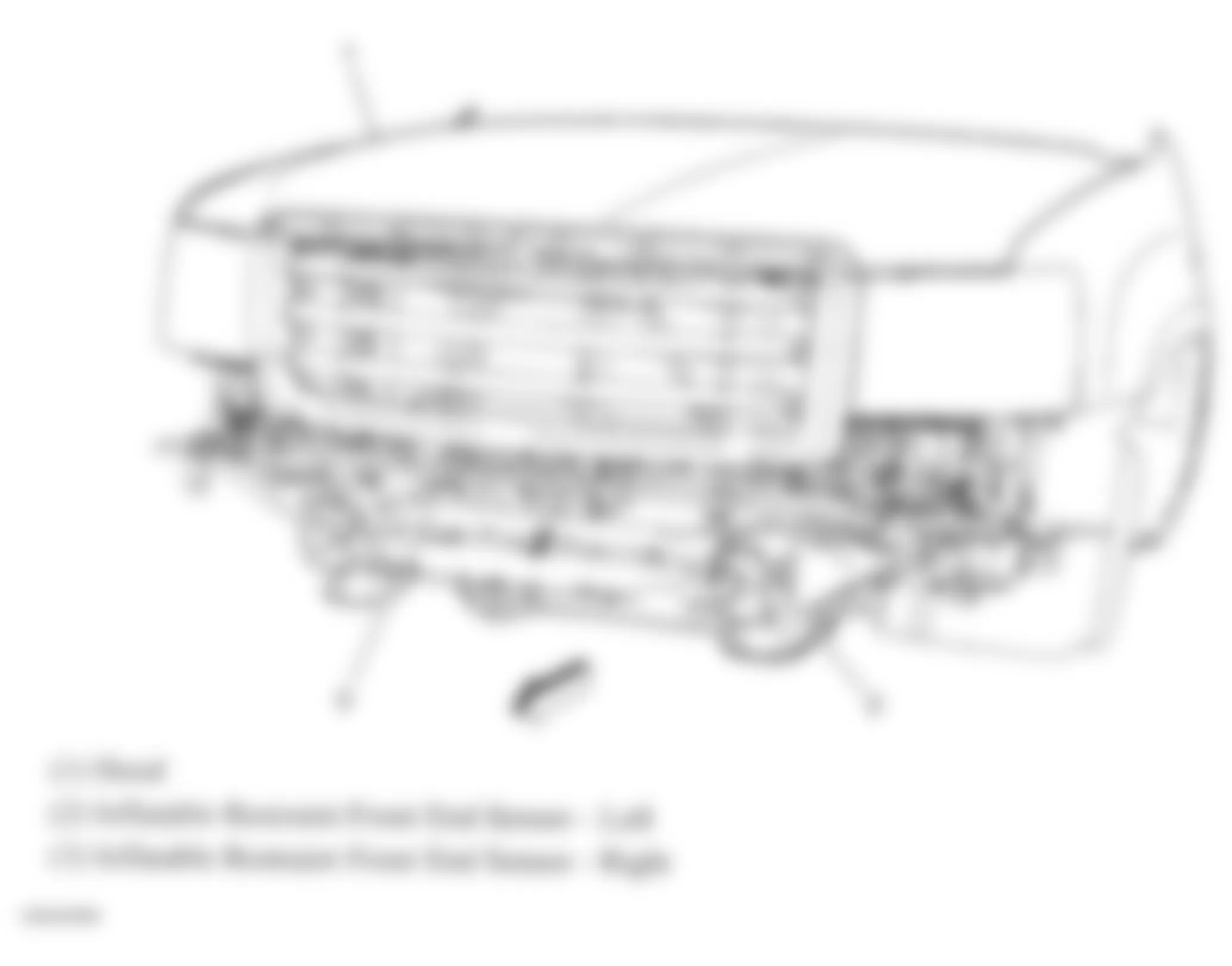 GMC Sierra 2500 HD 2007 - Component Locations -  Front Of Vehicle