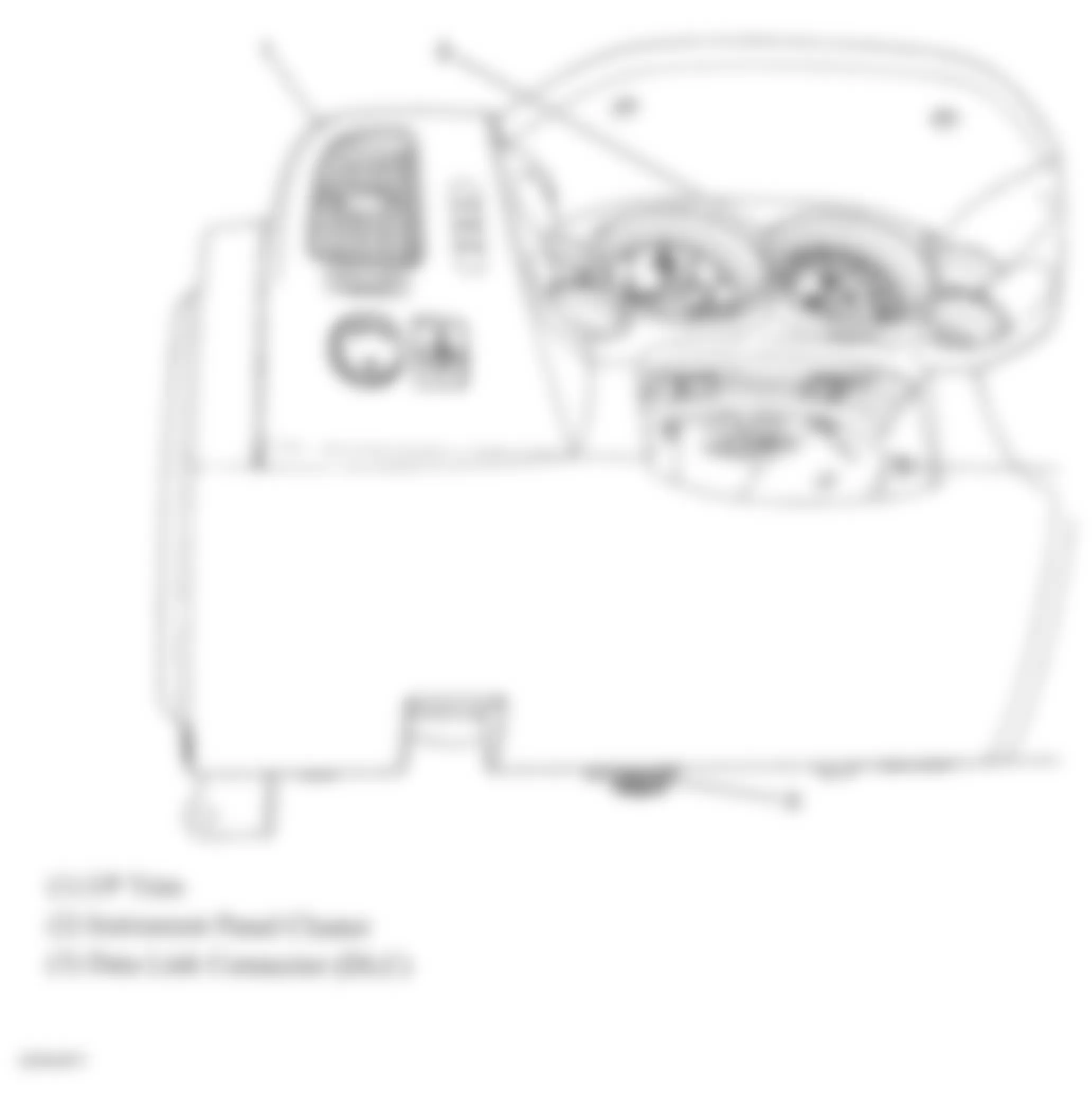 GMC Sierra 3500 HD 2007 - Component Locations -  Lower Left Side Of Dash
