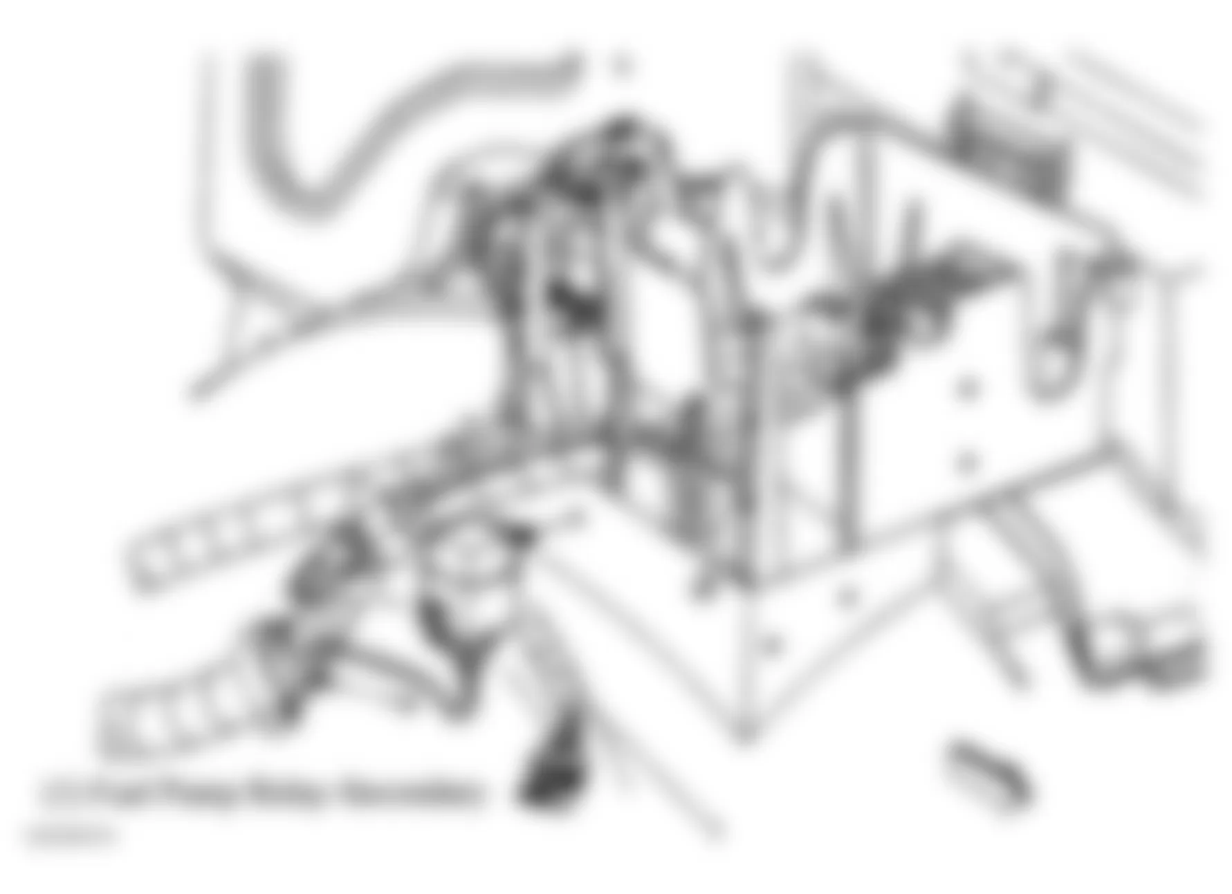 GMC Sierra Classic 1500 2007 - Component Locations -  Fuel Pump Relay-Secondary (8.1L)