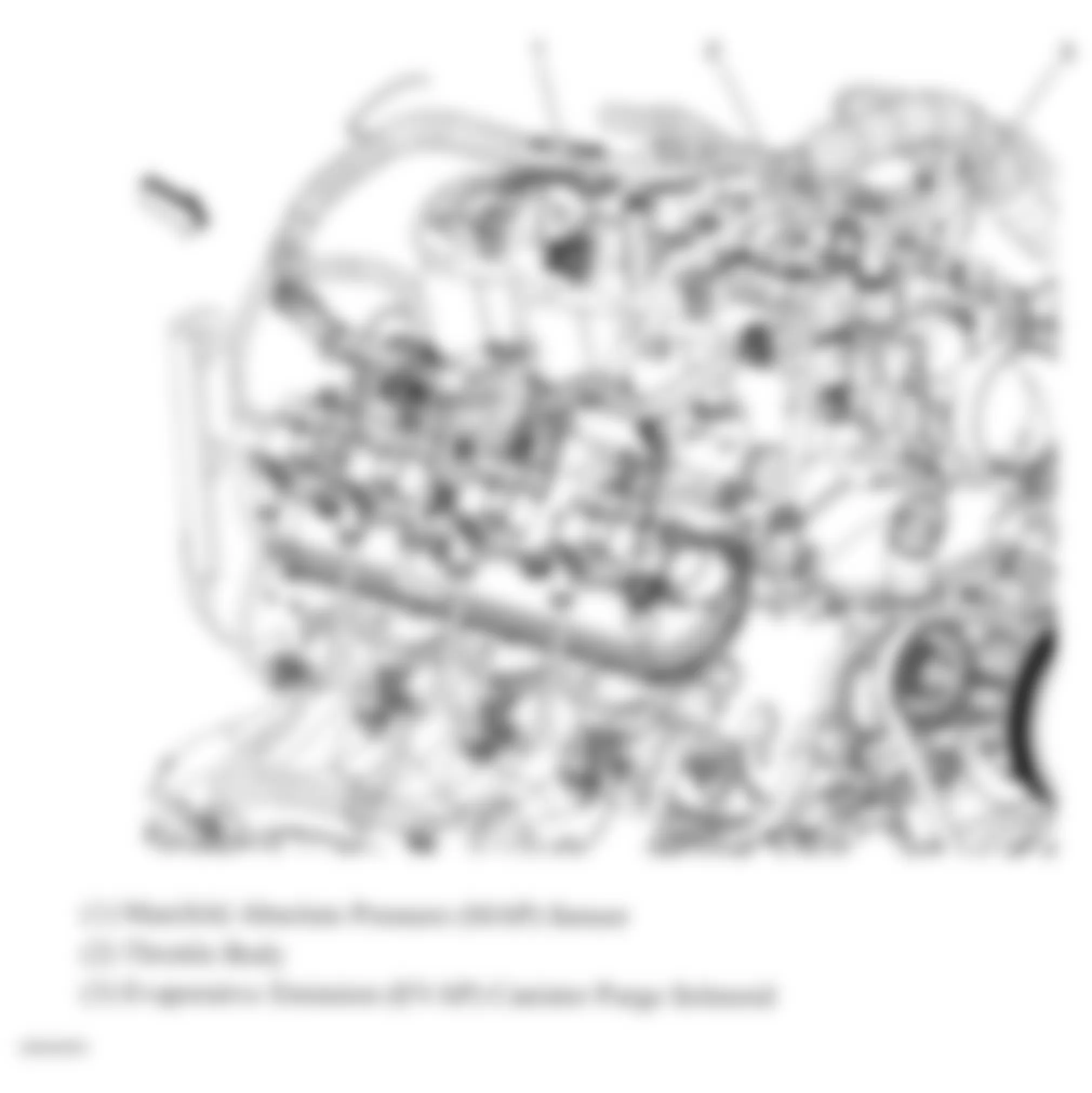 GMC Sierra Classic 1500 2007 - Component Locations -  Top Of Engine (4.8L, 5.3L & 6.0L)