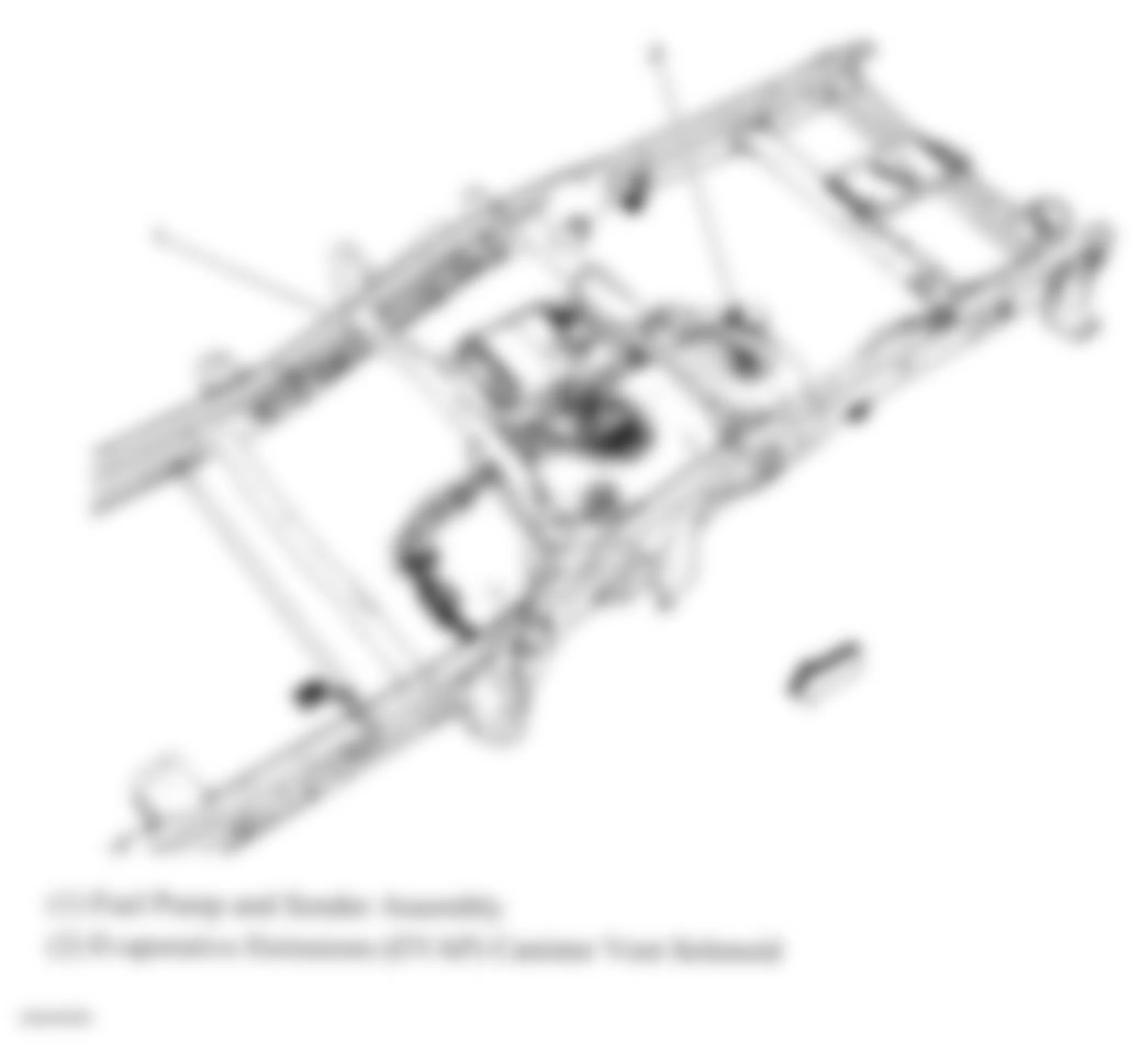 GMC Sierra Classic 2500 HD 2007 - Component Locations -  Top Of Fuel Tank (10 Series)