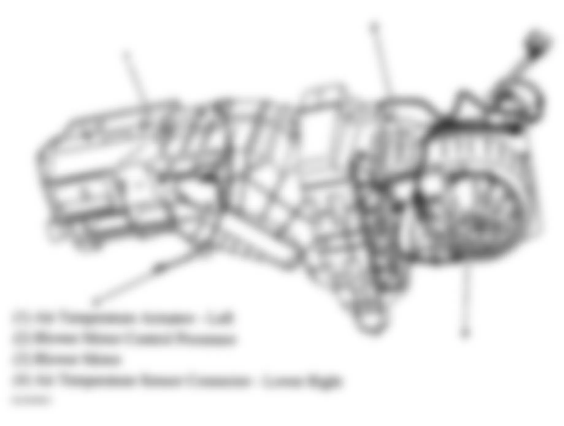 GMC Sierra Classic 2500 HD 2007 - Component Locations -  HVAC Module Assembly (Bottom)