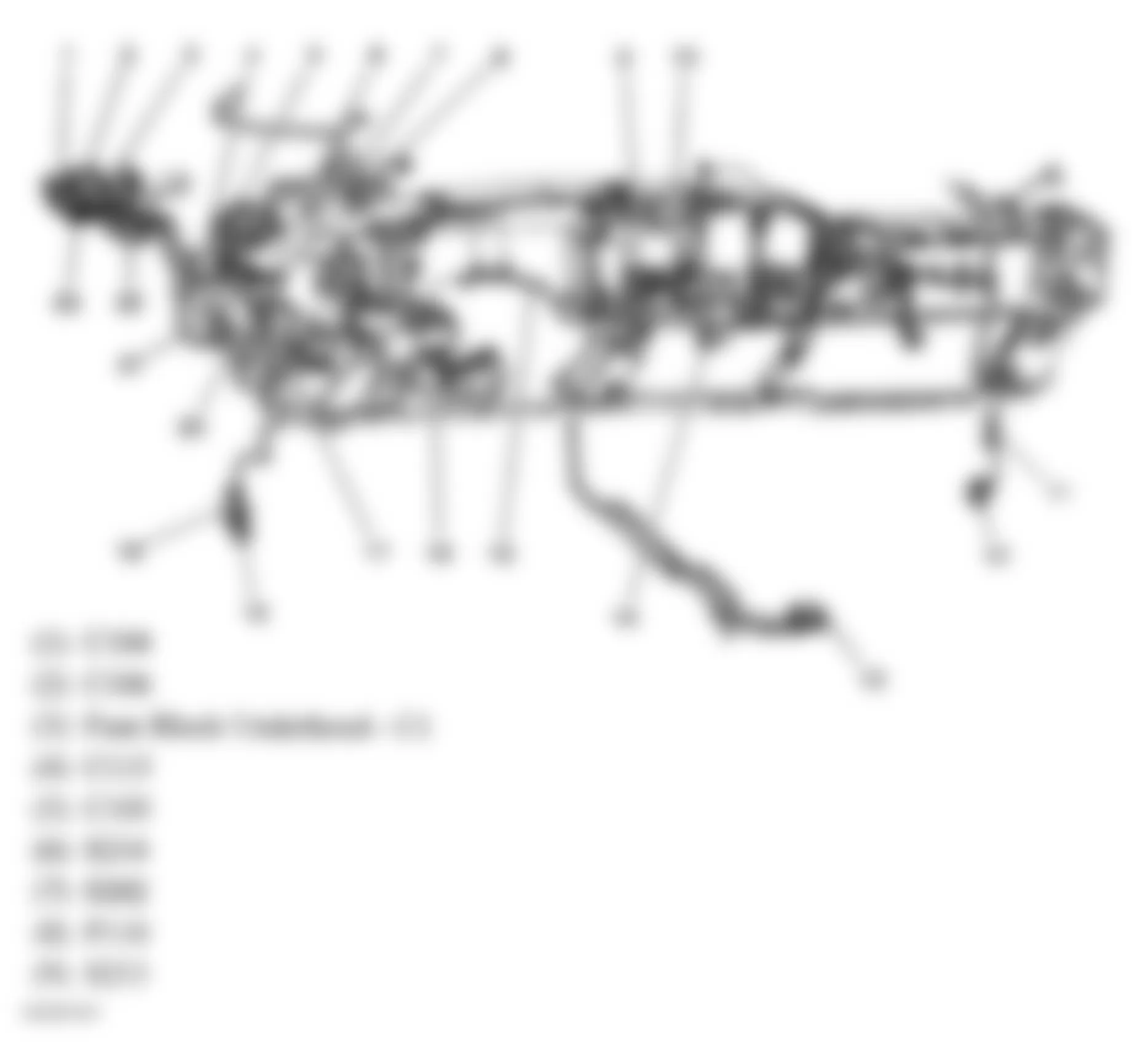 GMC Sierra Classic 3500 2007 - Component Locations -  Dash (1 Of 2)