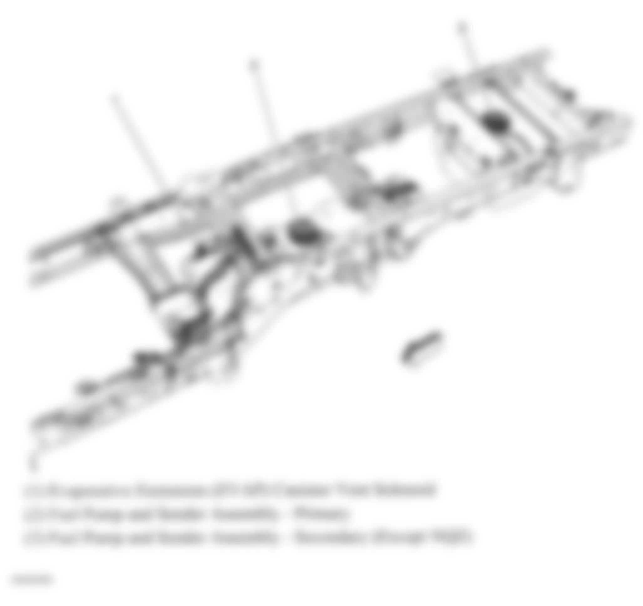 GMC Sierra Classic 3500 2007 - Component Locations -  Top Of Fuel Tanks (20/30 Series)