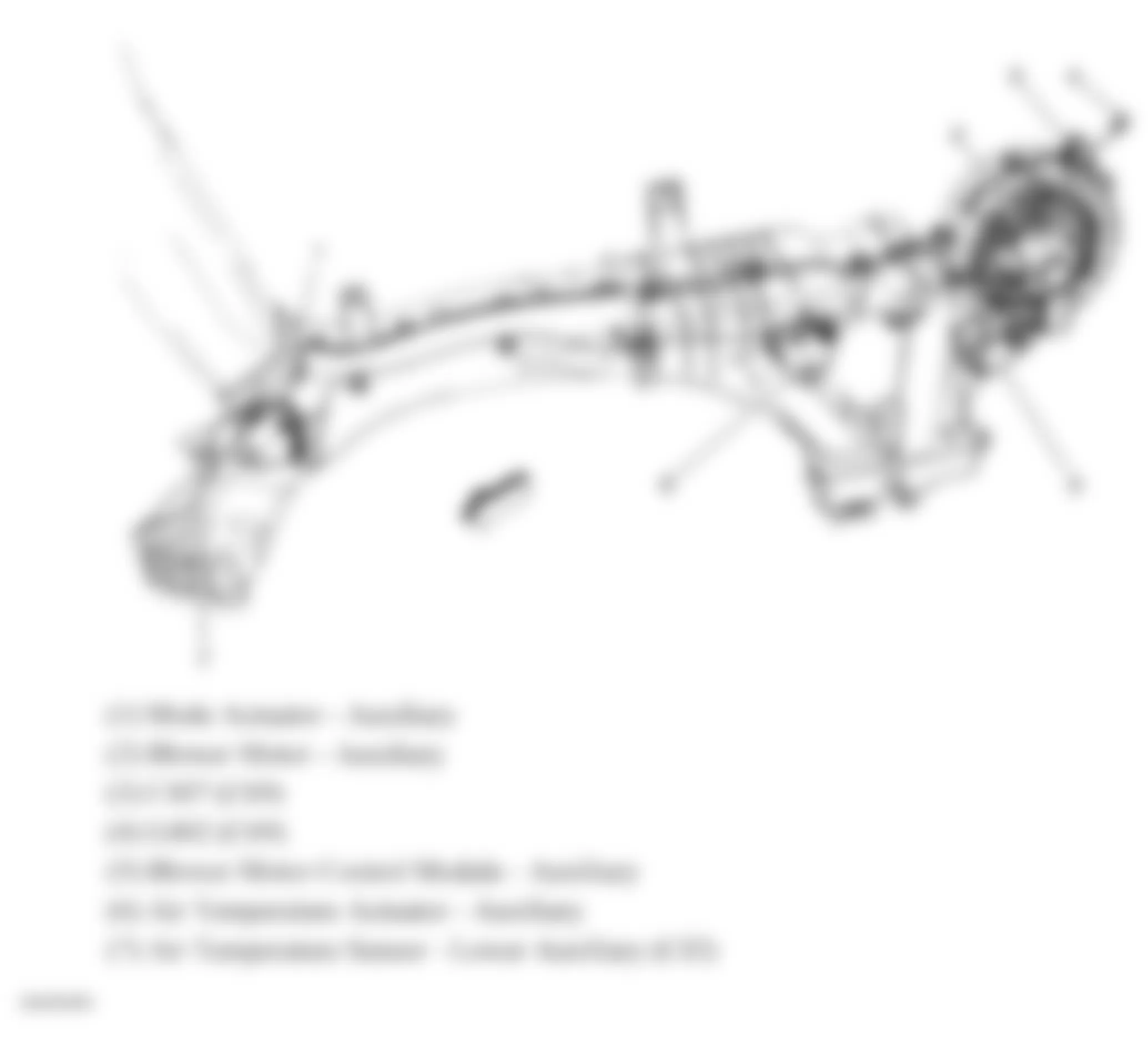 GMC Yukon 2007 - Component Locations -  Rear HVAC Module (Long Wheel Base)