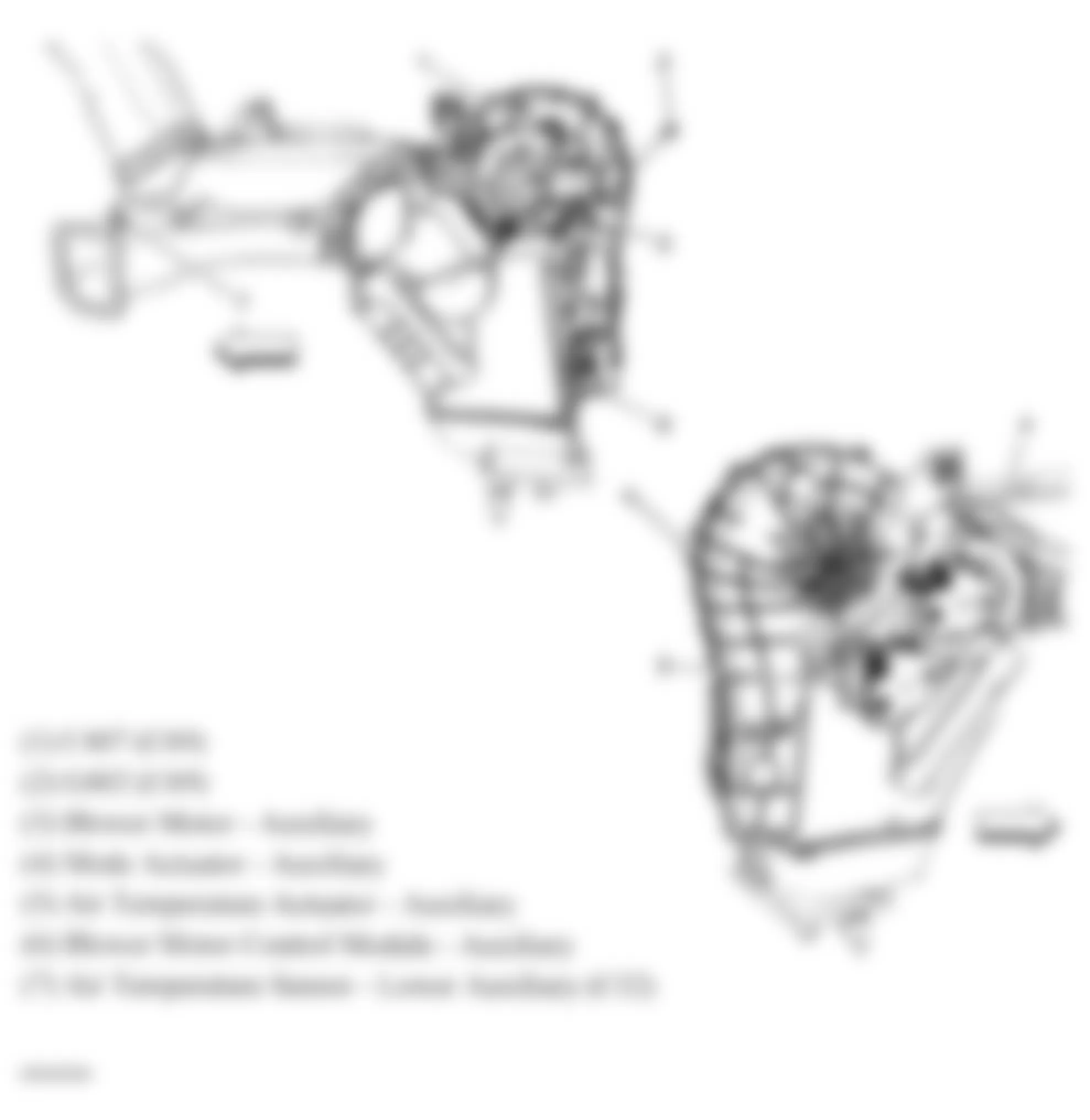 GMC Yukon 2007 - Component Locations -  Rear HVAC Module (Short Wheel Base)