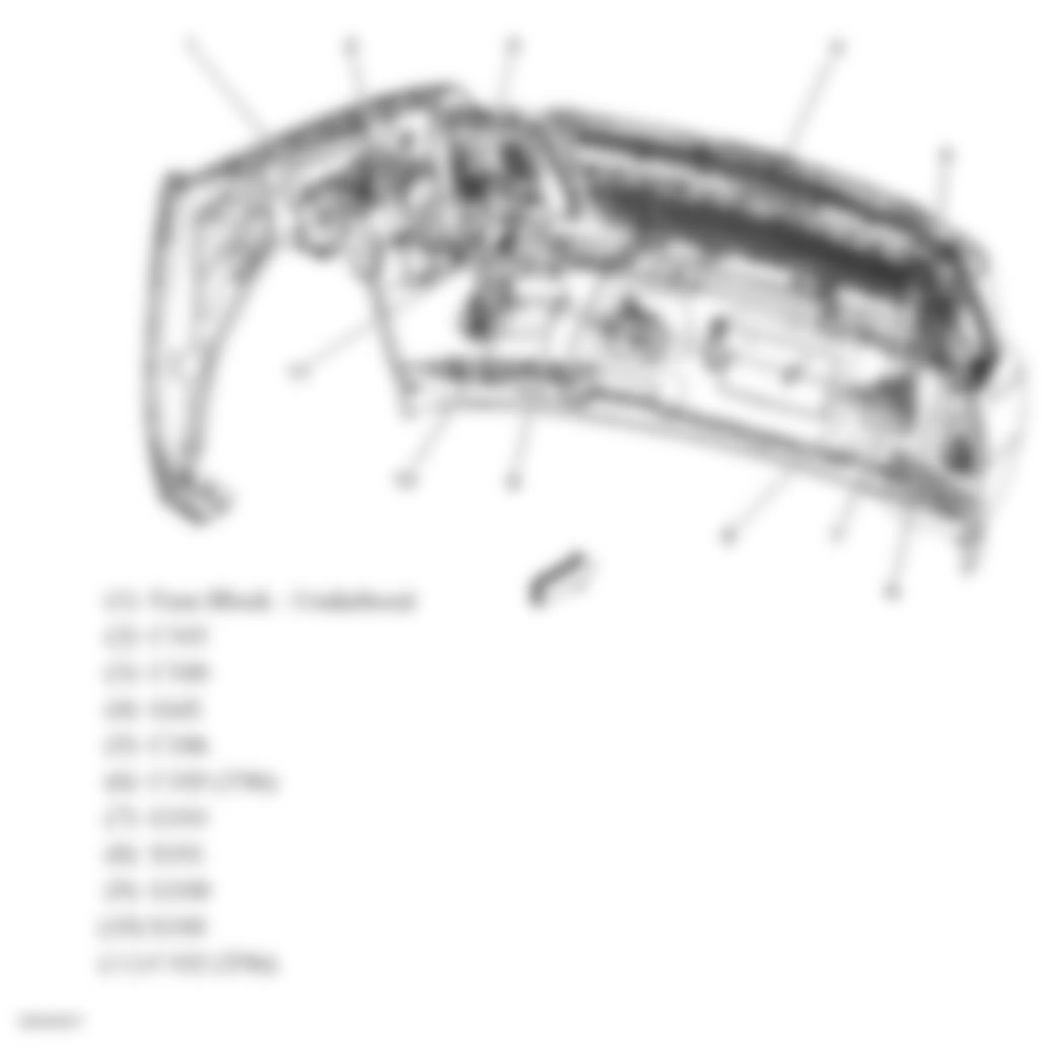 GMC Yukon 2007 - Component Locations -  Front Fascia (Avalanche, Suburban & Tahoe)