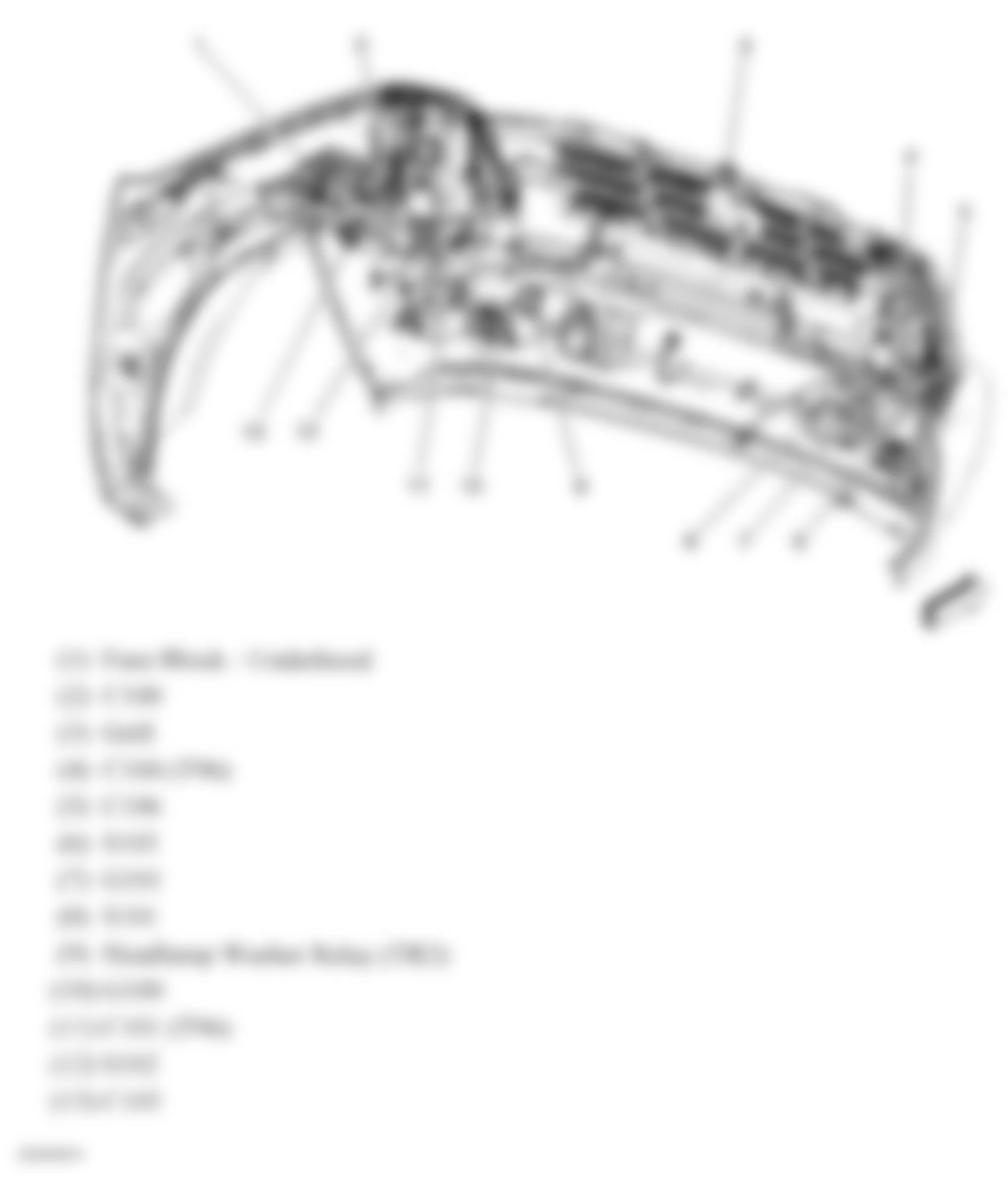 GMC Yukon 2007 - Component Locations -  Front Fascia (Tahoe & Escalade)