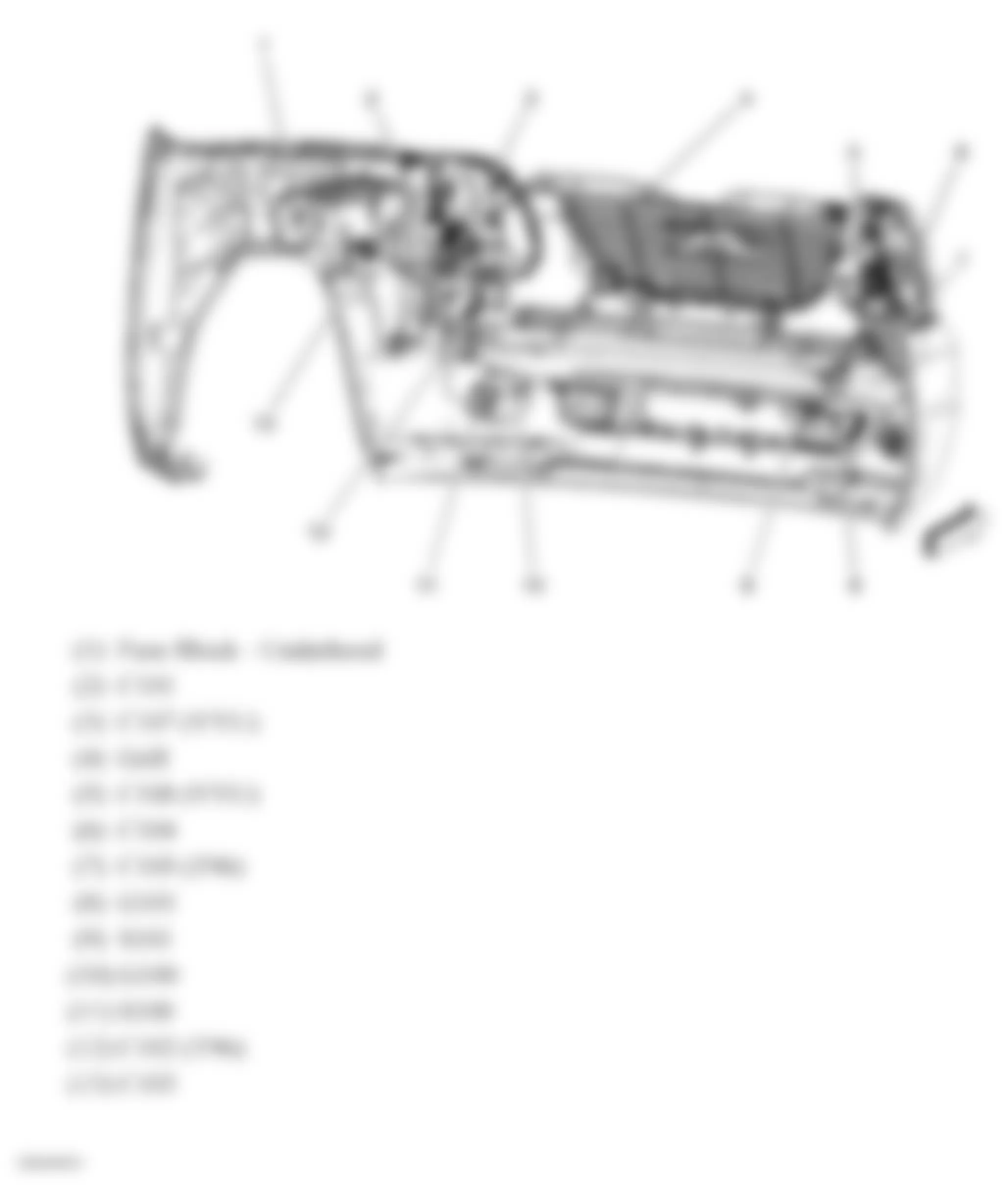 GMC Yukon 2007 - Component Locations -  Front Fascia (Yukon)