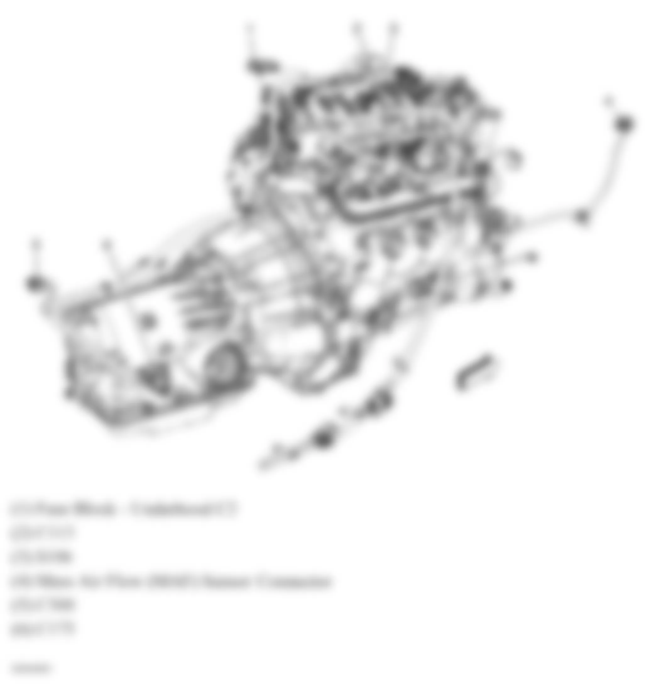 GMC Yukon 2007 - Component Locations -  Engine