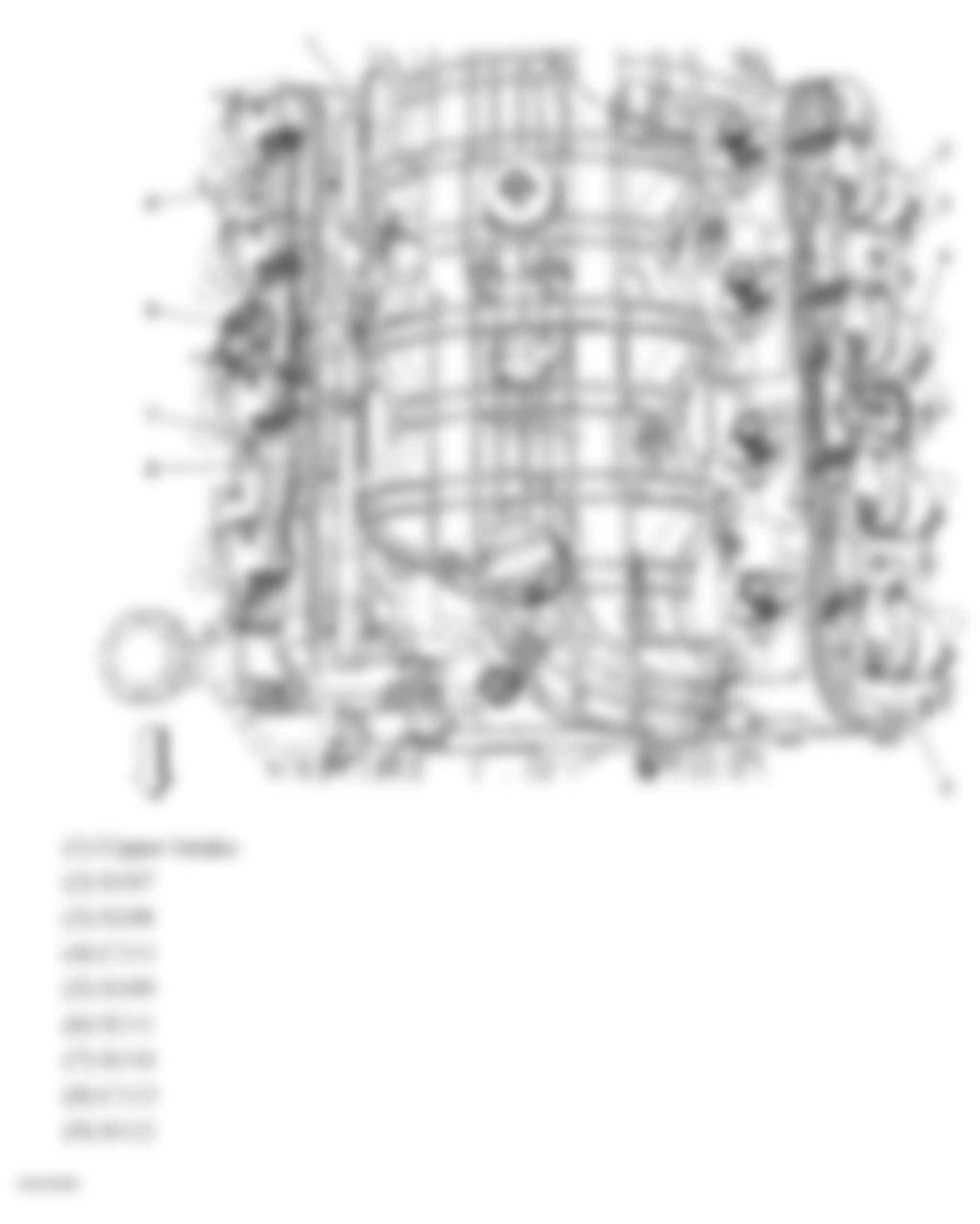 GMC Yukon 2007 - Component Locations -  Engine