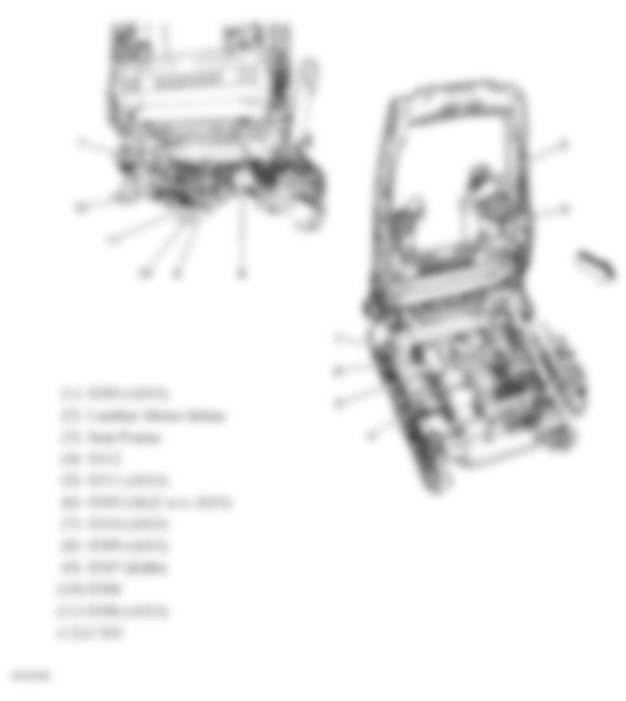 GMC Yukon 2007 - Component Locations -  Drivers Seat