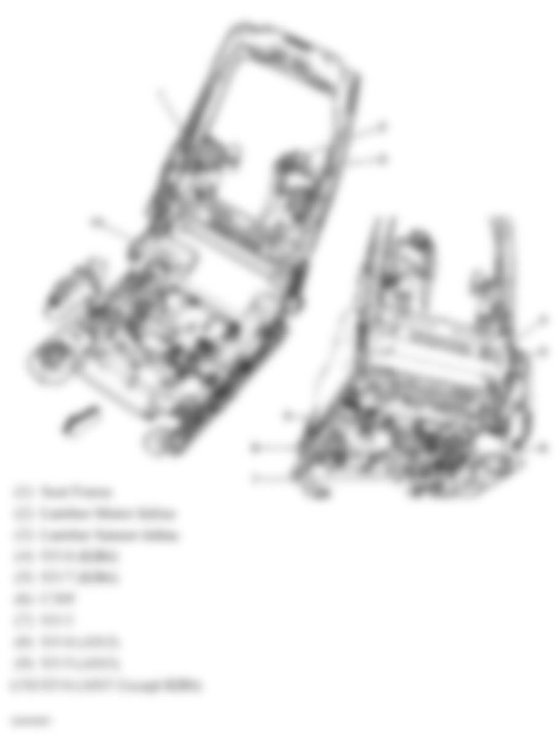 GMC Yukon 2007 - Component Locations -  Front Passengers Seat