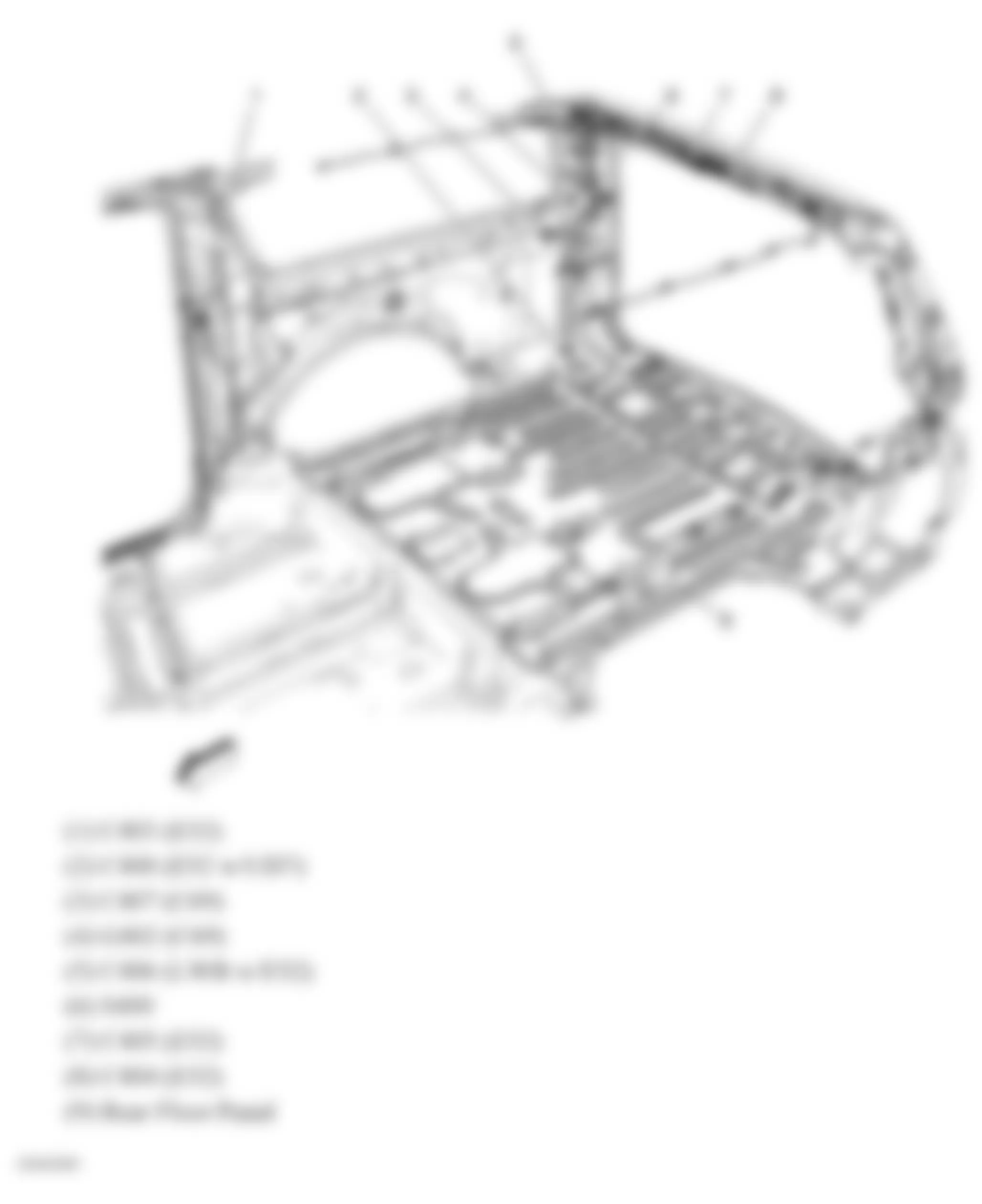 GMC Yukon 2007 - Component Locations -  Rear Passenger Compartment (Long Wheel Base)