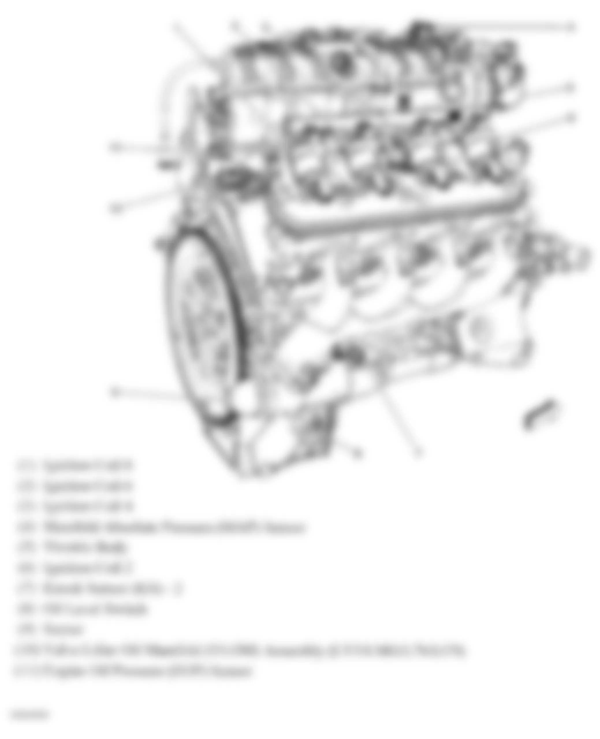 GMC Yukon Denali 2007 - Component Locations -  Right Side Of Engine