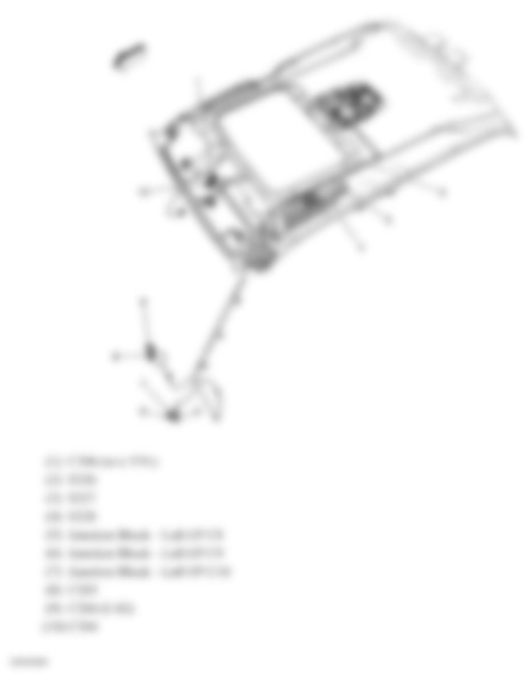 GMC Yukon Denali 2007 - Component Locations -  Roof (Except One Piece Liftgate)