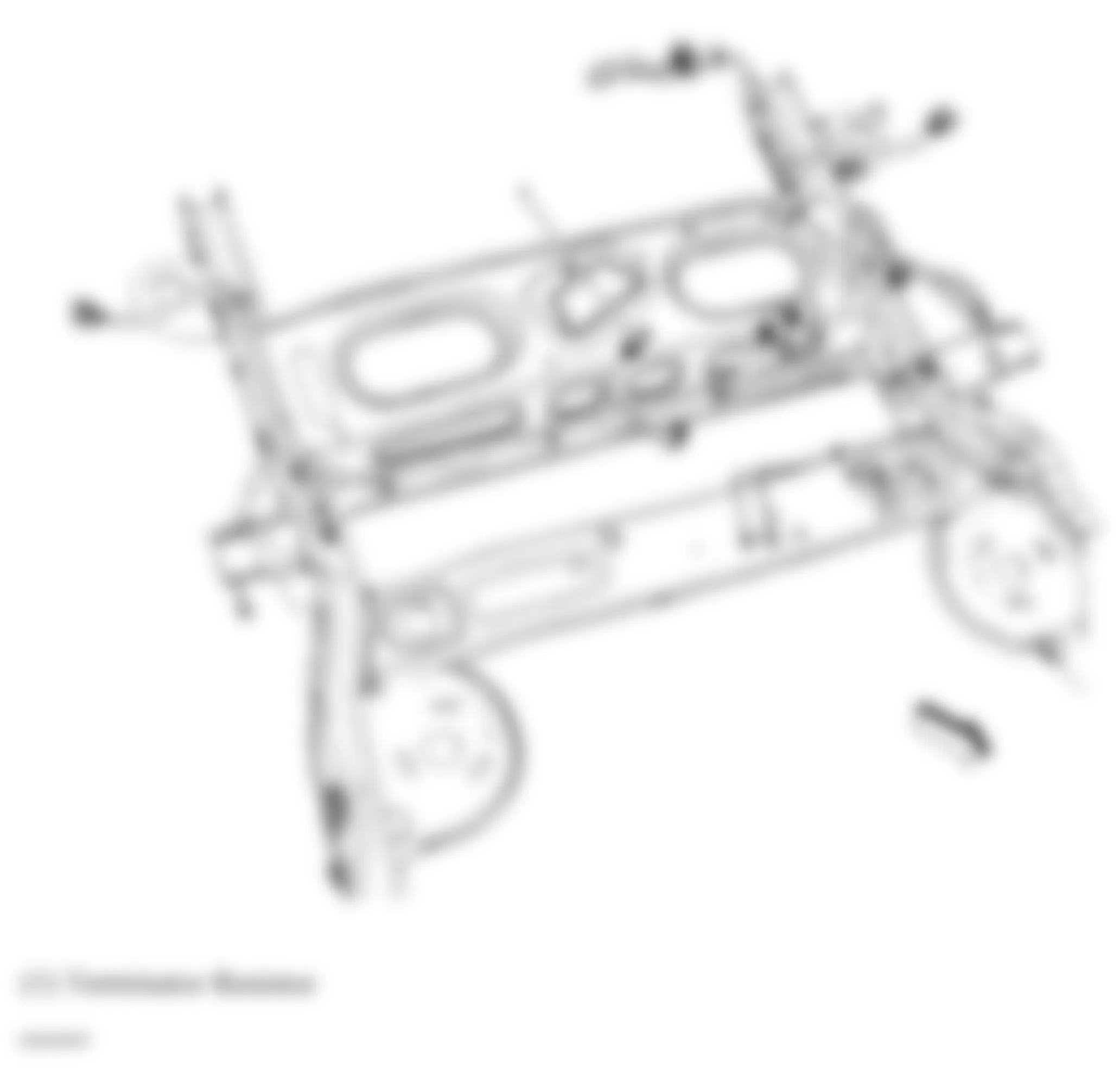 GMC Yukon XL C1500 2007 - Component Locations -  Rear Chassis (Short Wheel Base)