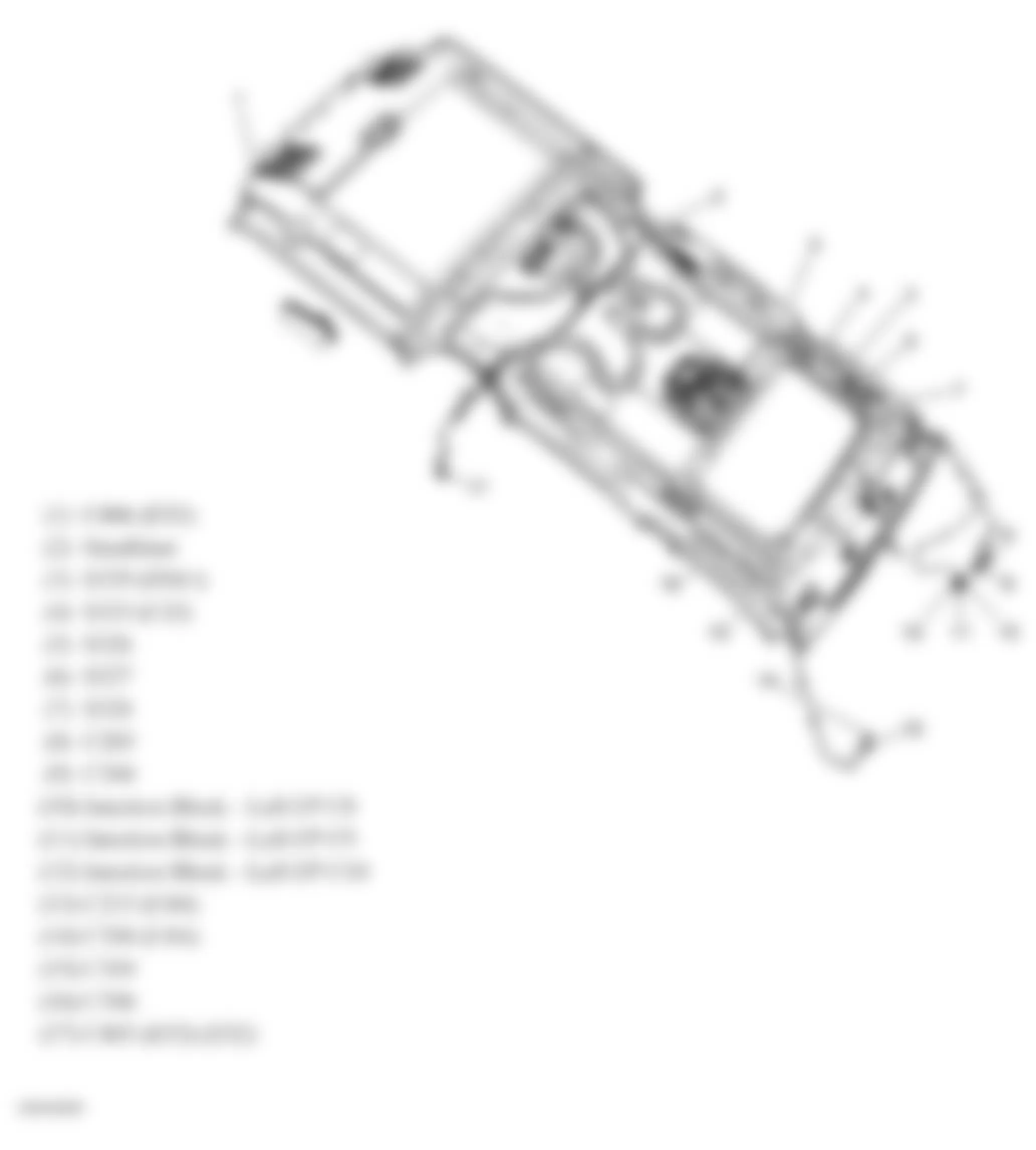 GMC Yukon XL C1500 2007 - Component Locations -  Roof (Long Wheel Base)