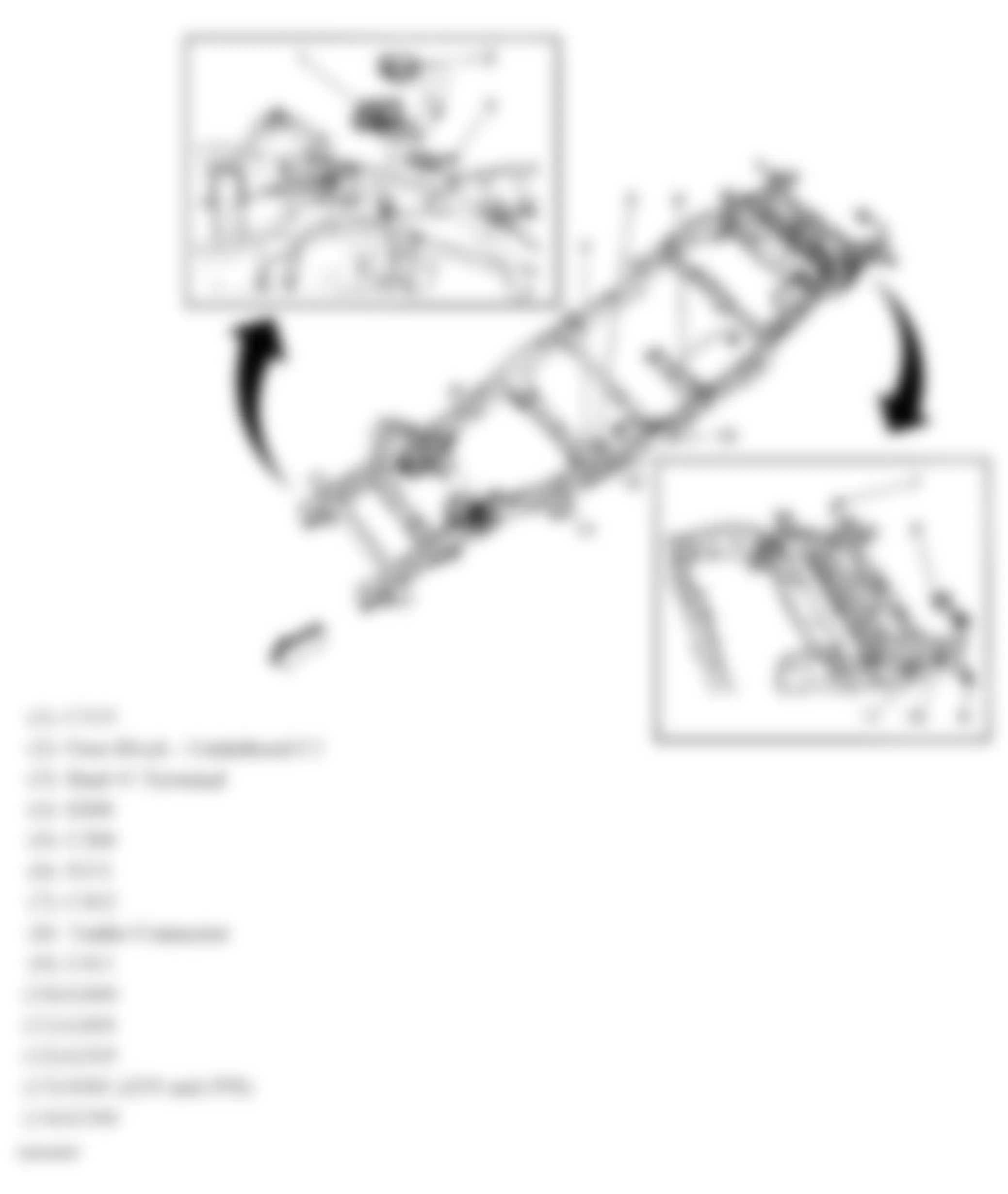 GMC Yukon XL K2500 2007 - Component Locations -  Chassis (Short Wheel Base)