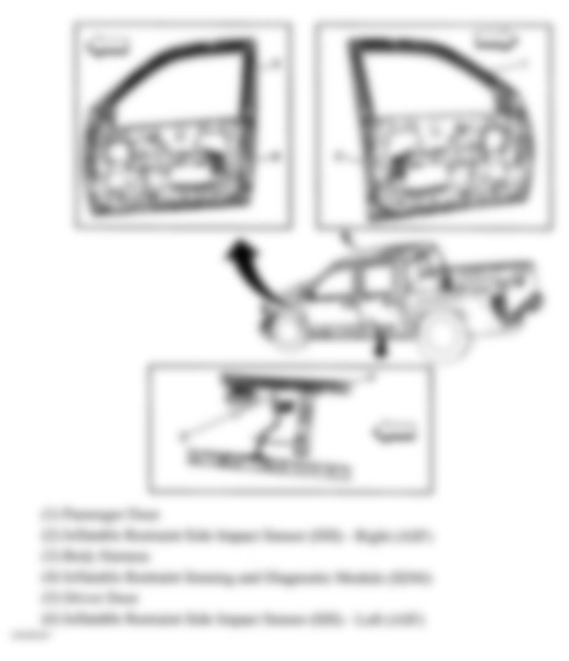 GMC Canyon 2008 - Component Locations -  SIR System Side Sensor/Module