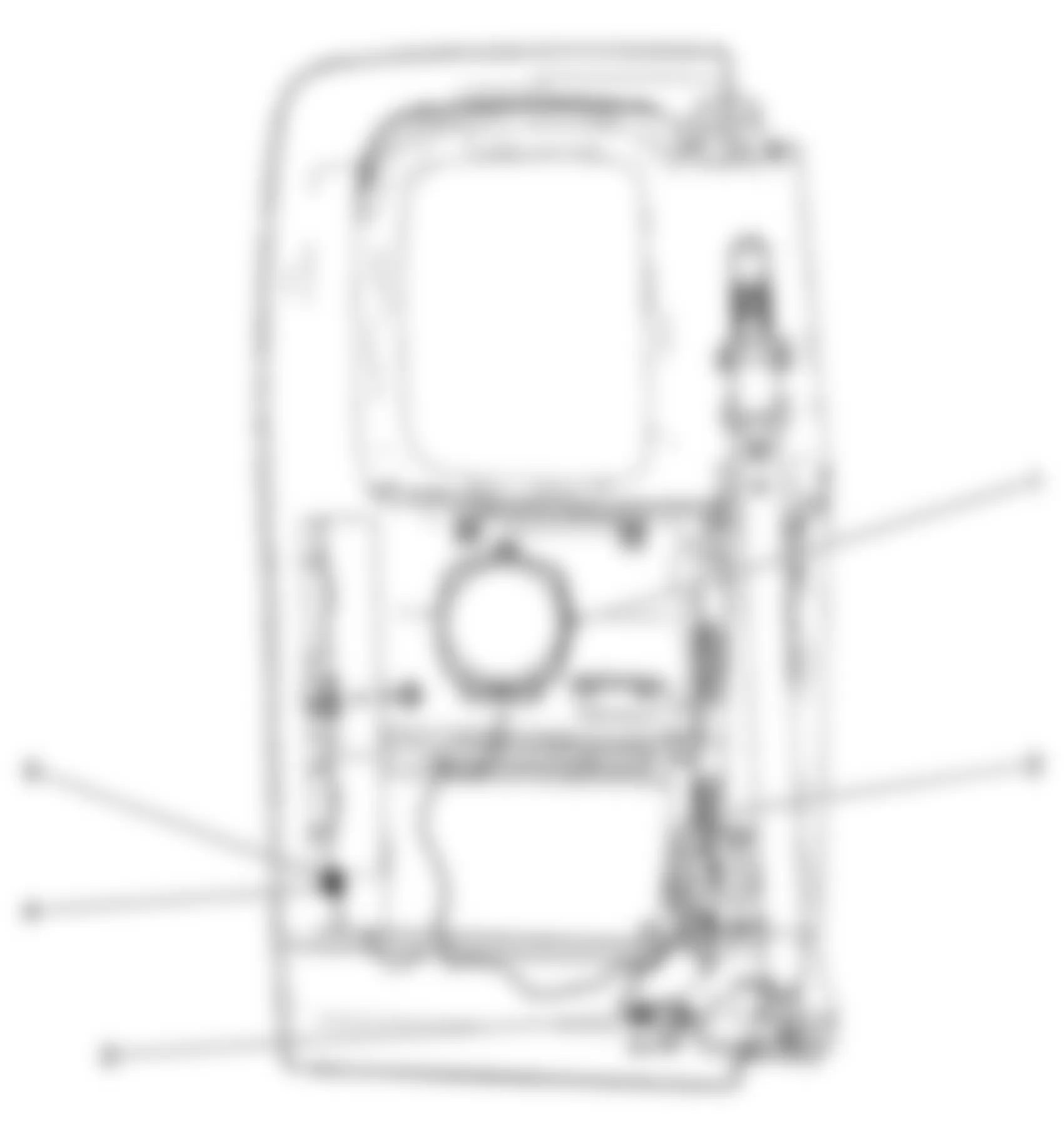 GMC Canyon 2008 - Component Locations -  Left Rear Door (Extended Cab)