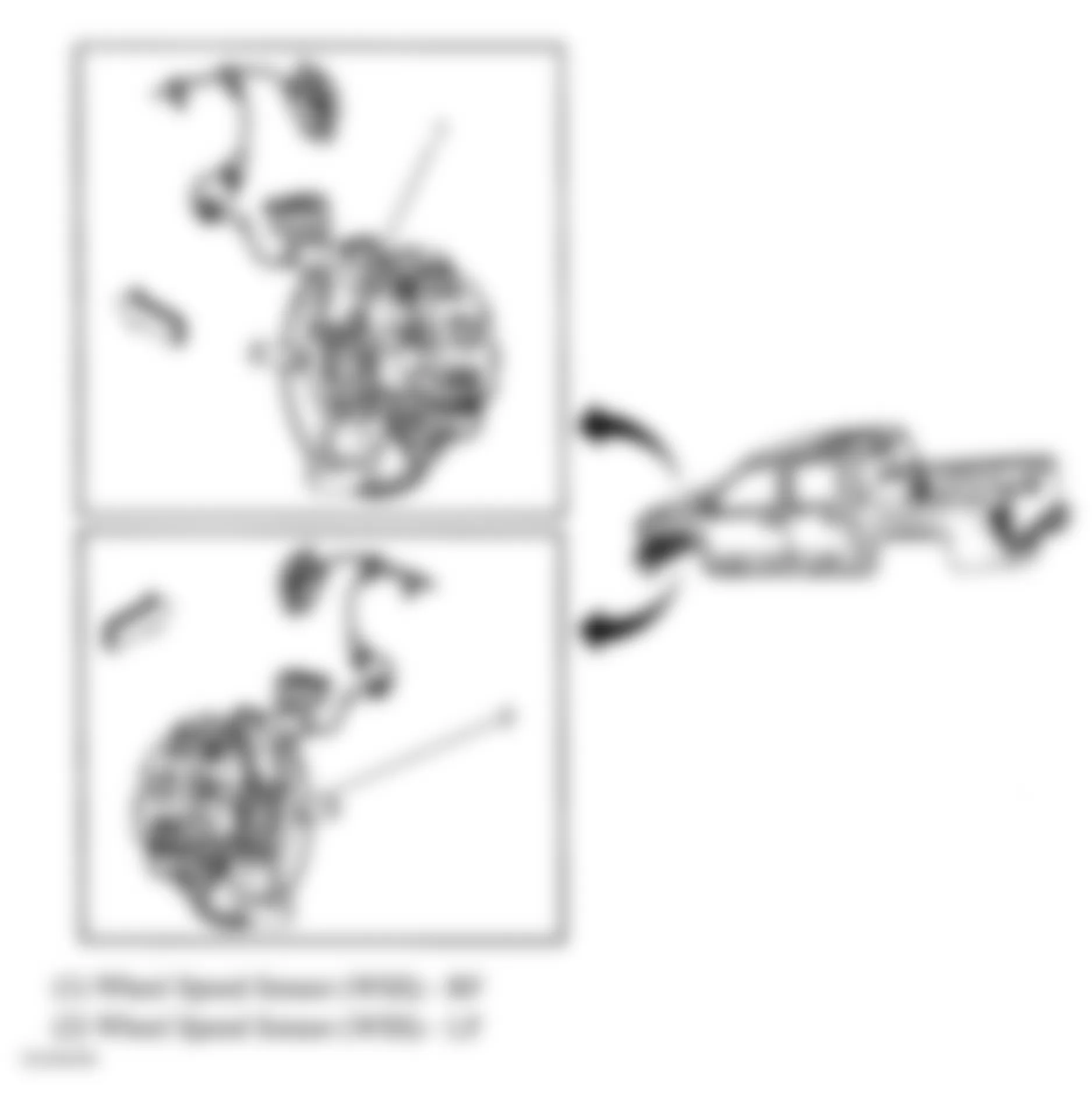 GMC Canyon 2008 - Component Locations -  Front Wheel Speed Sensors