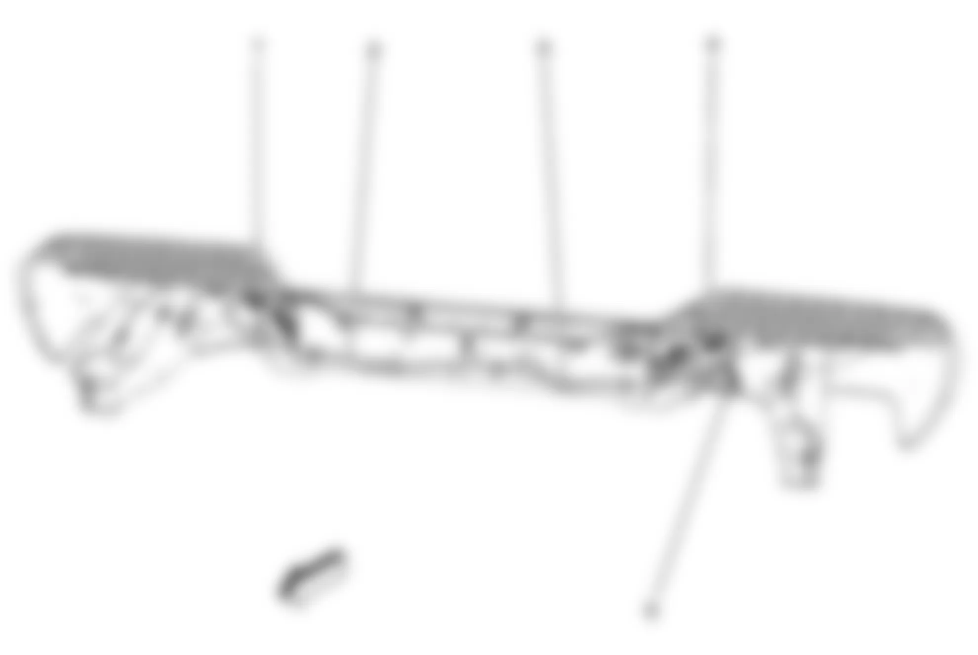 GMC Canyon 2008 - Component Locations -  Rear Bumper