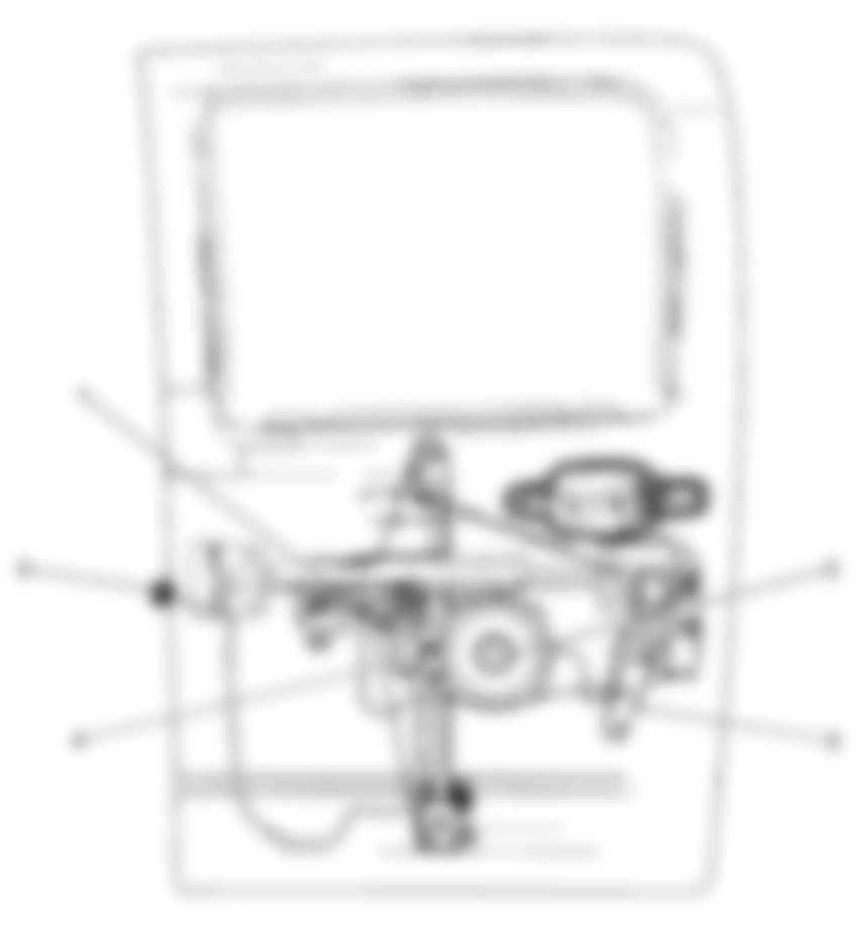 GMC Canyon 2008 - Component Locations -  Right Rear Door (Crew Cab)
