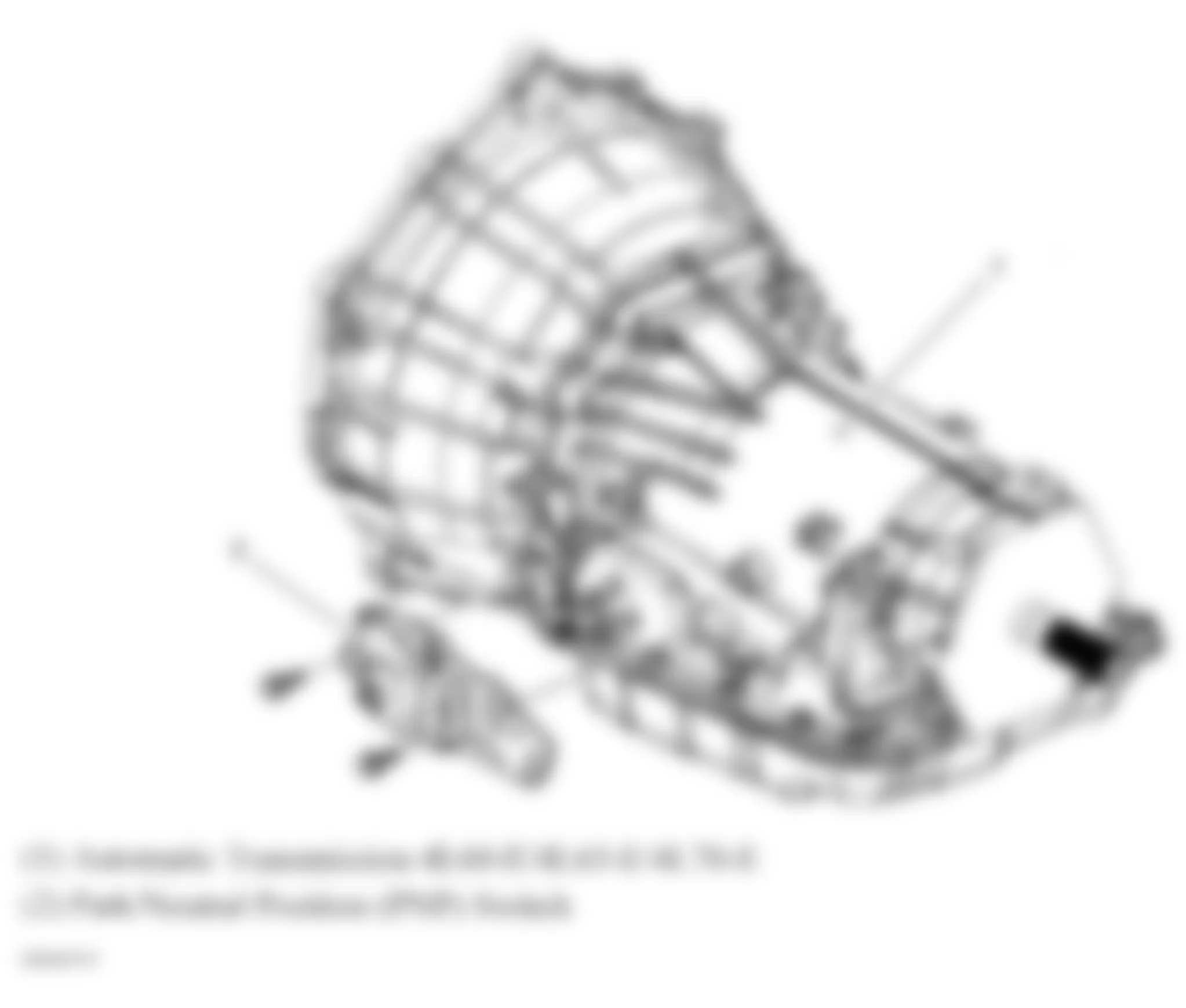 GMC Canyon 2008 - Component Locations -  Park Neutral Position (PNP) Switch