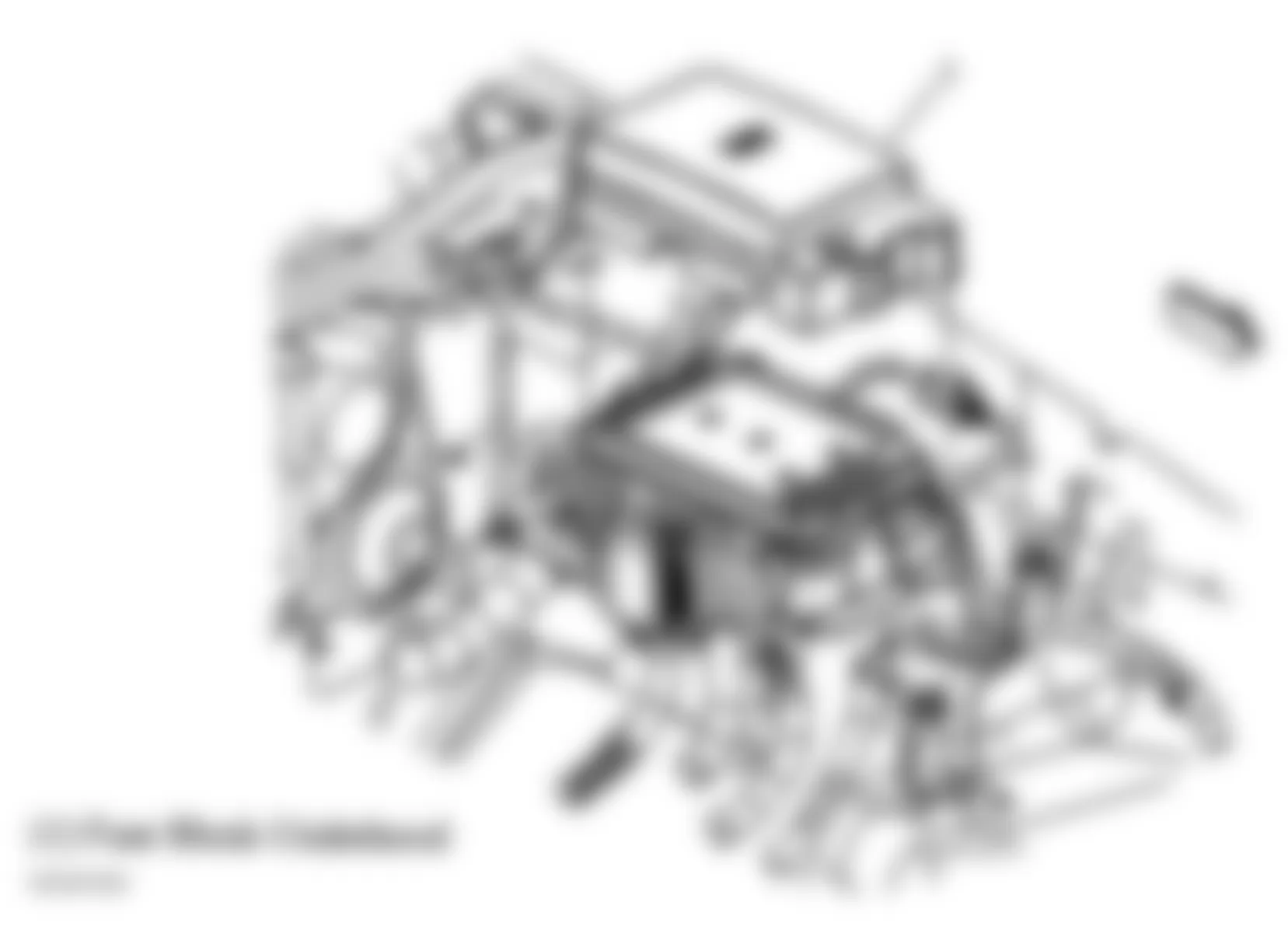GMC Envoy 2008 - Component Locations -  Underhood Fuse Block