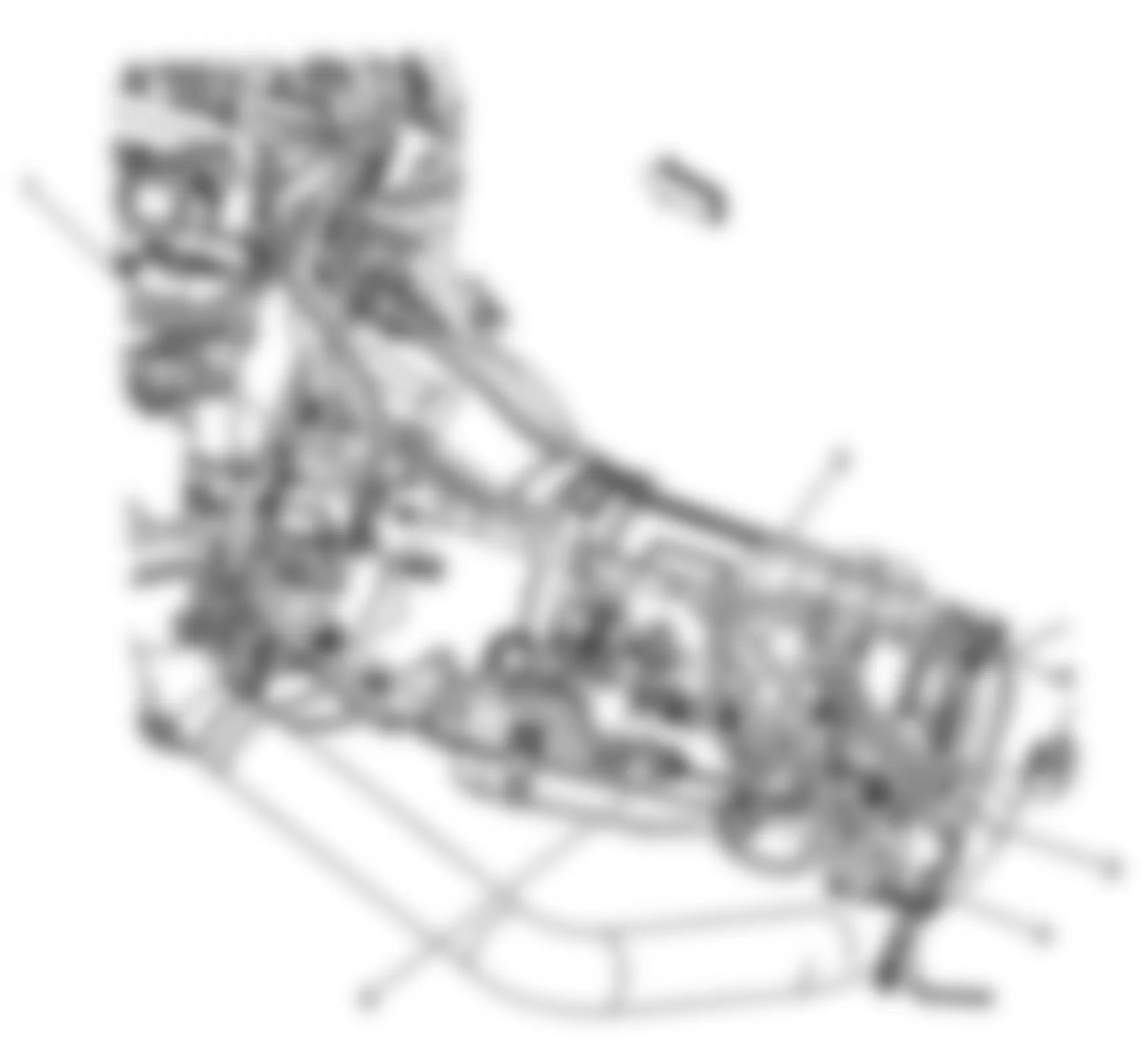 GMC Savana Camper Special G3500 2008 - Component Locations -  Rear Of Engine & Transmission (4.8L & 6.0L)