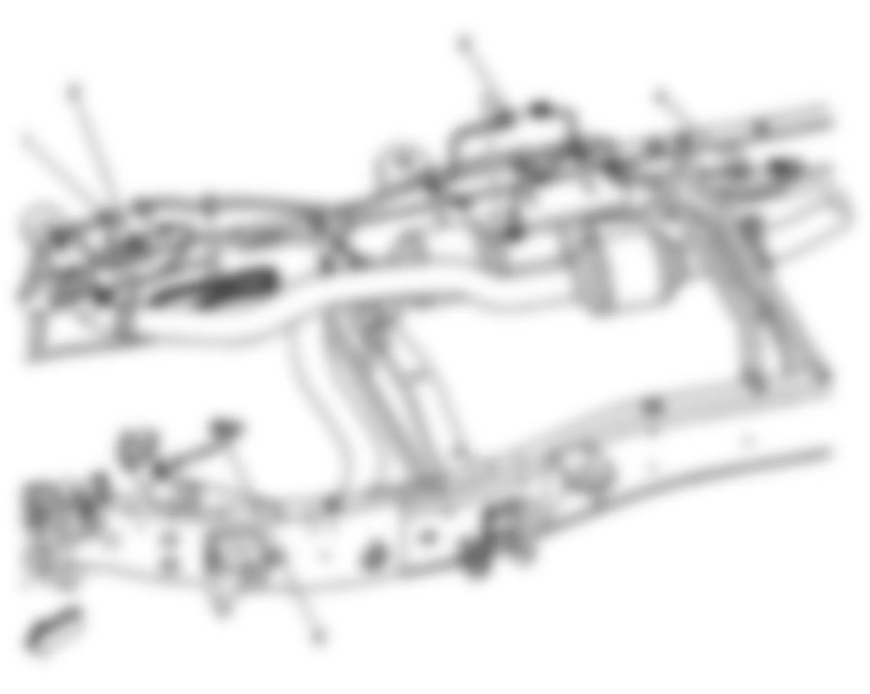 GMC Savana G2500 2008 - Component Locations -  Center Of Chassis