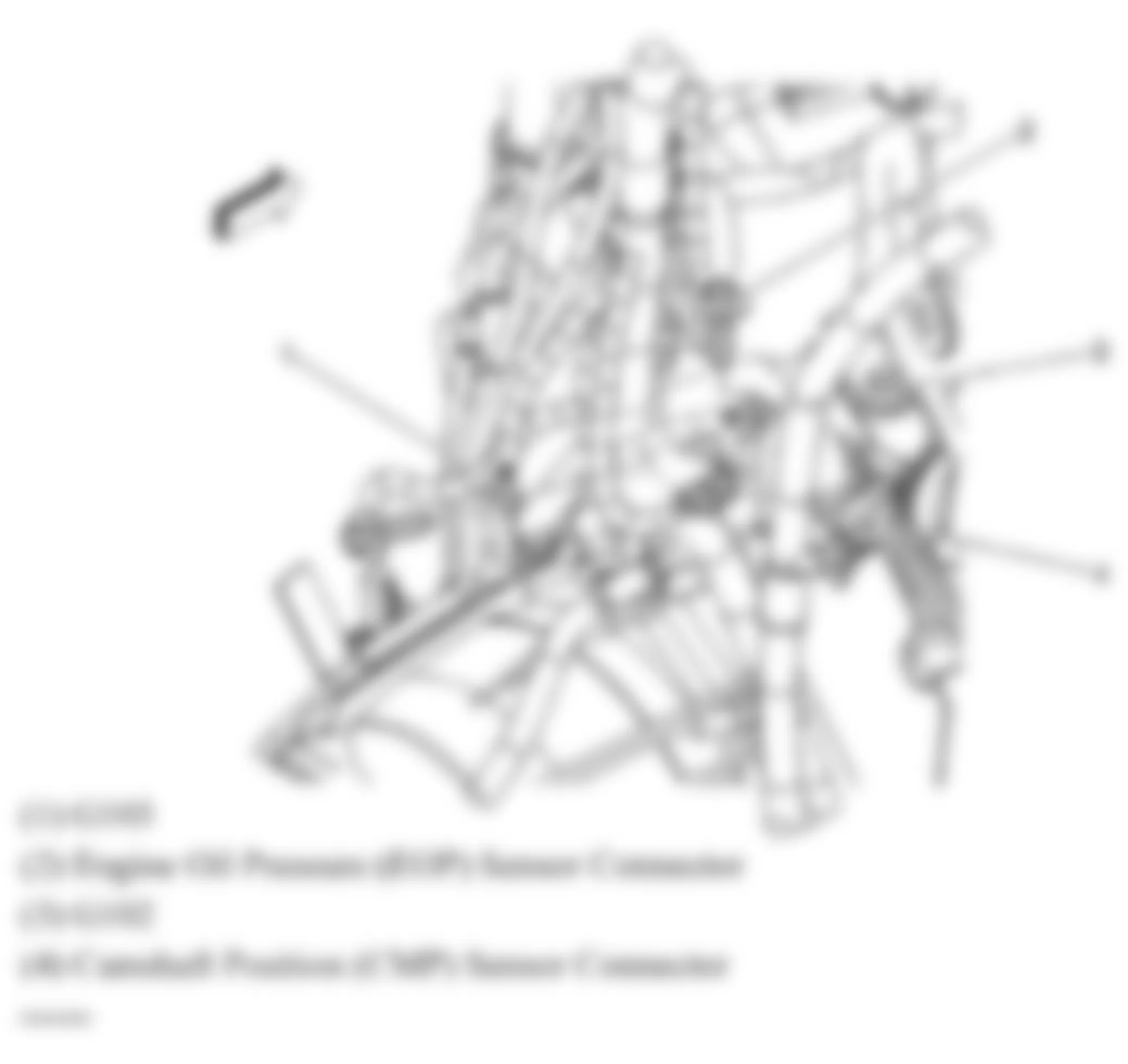 GMC Savana H1500 2008 - Component Locations -  Rear Of Engine (4.8L, 5.3L & 6.0L)