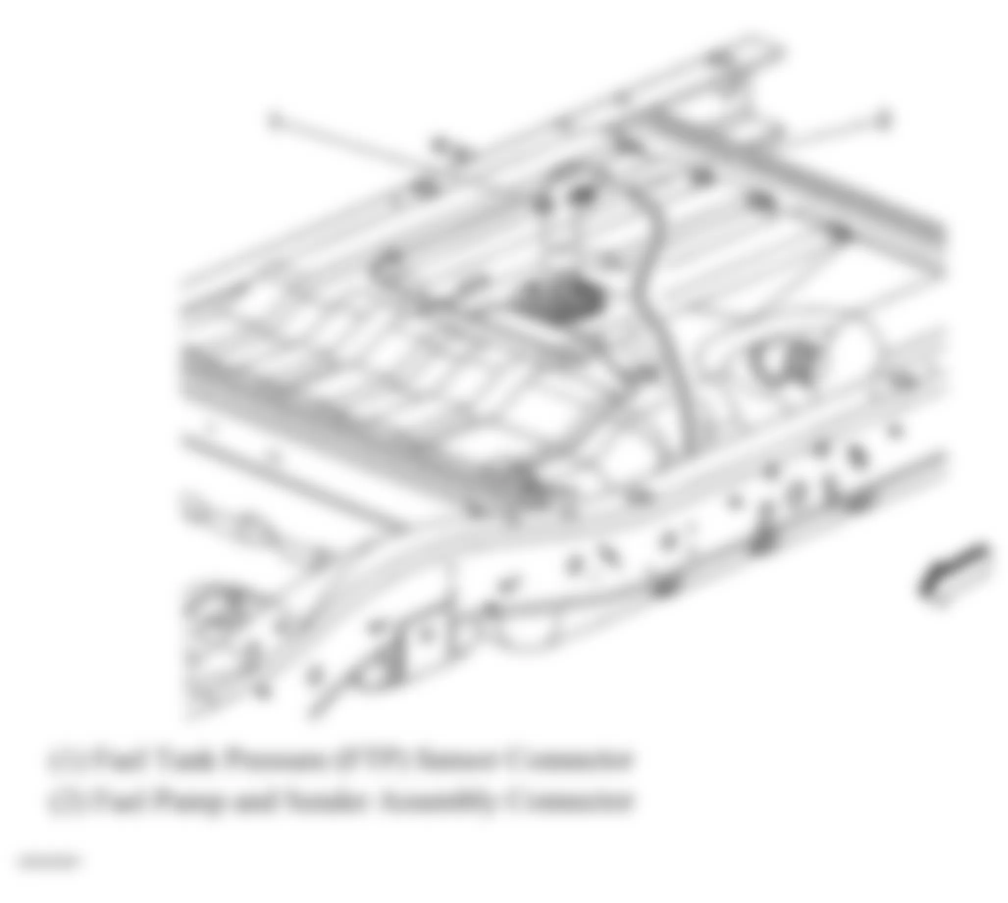 GMC Savana Special G3500 2008 - Component Locations -  Fuel Tank (57 Gal Fuel Tank)