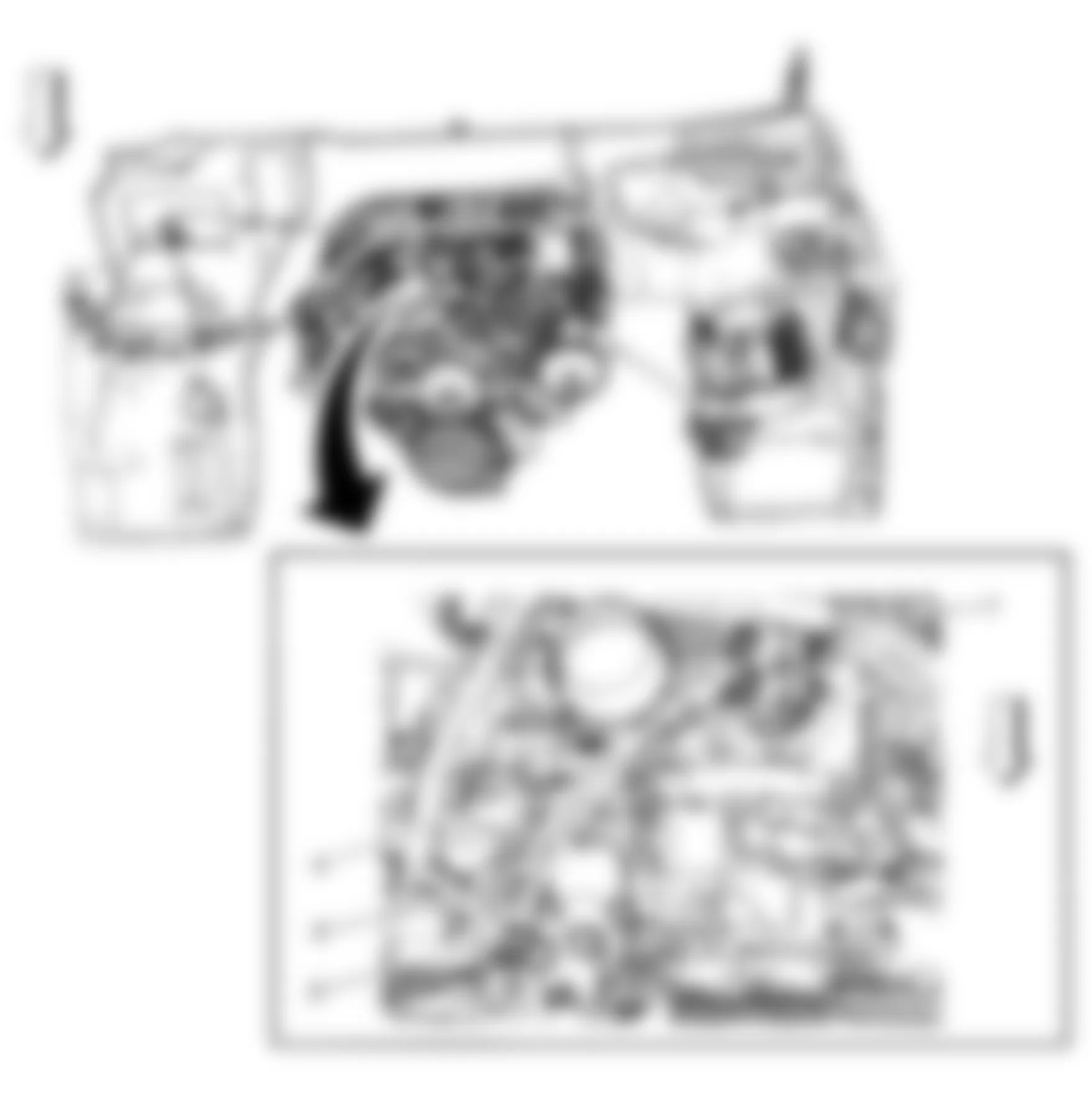 GMC Savana Special G3500 2008 - Component Locations -  Top Of Engine (6.6L)