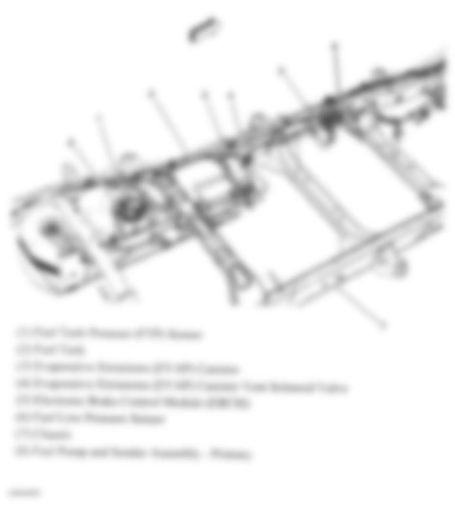 GMC Sierra 1500 2008 - Component Locations -  Under Left Side Of Vehicle (E85)