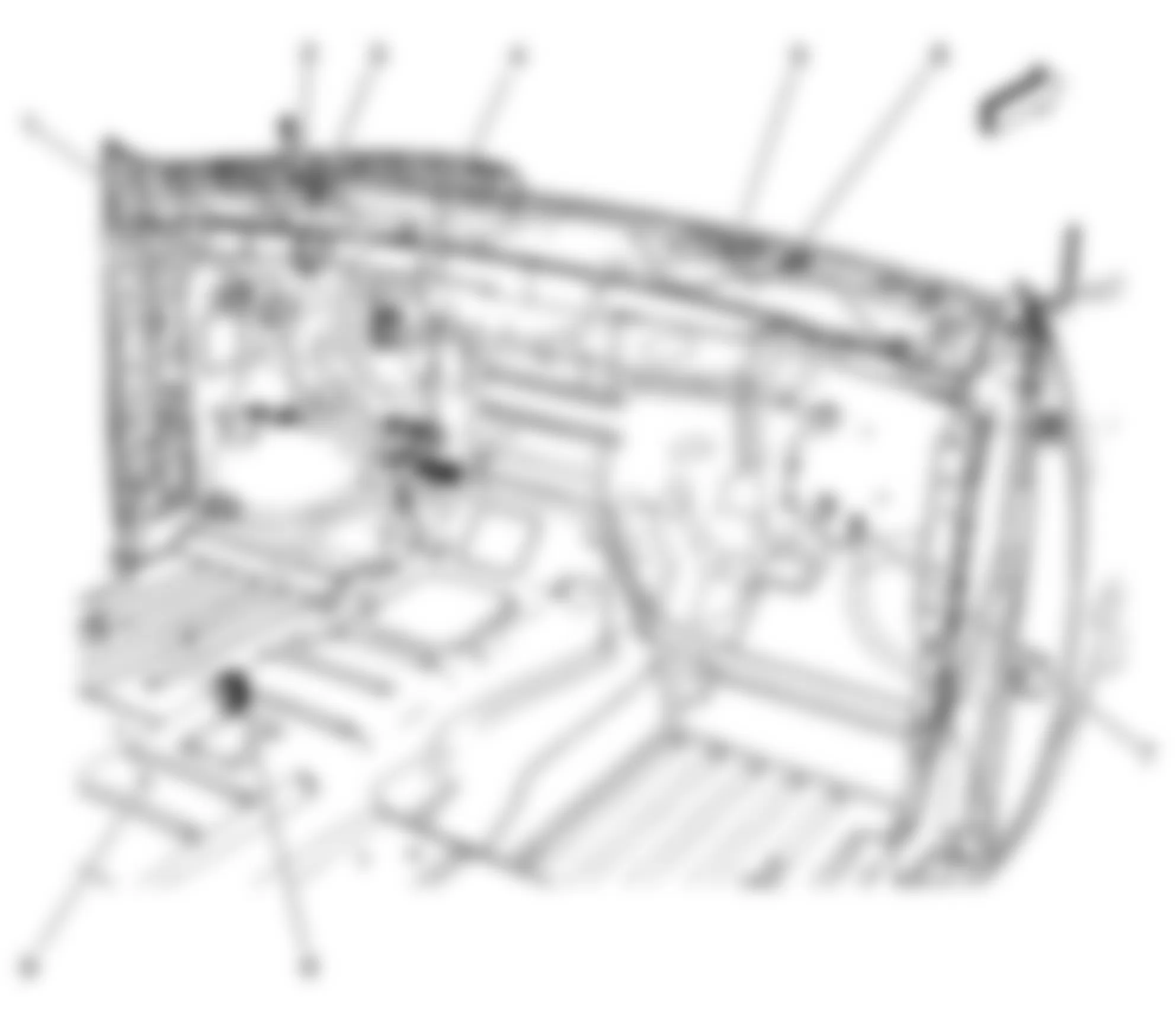 GMC Sierra 1500 2008 - Component Locations -  Front Of Passenger Compartment