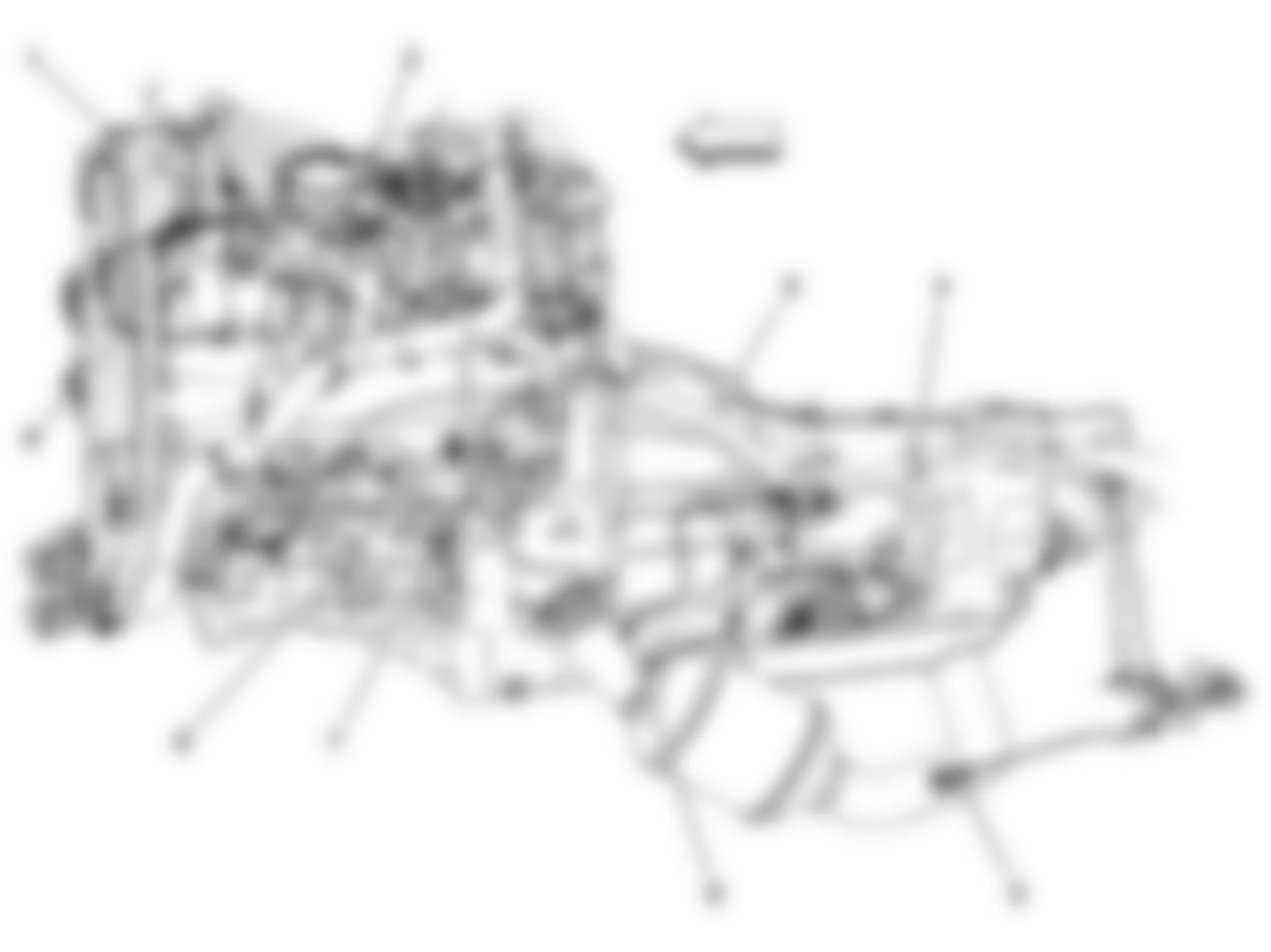 GMC Sierra 1500 2008 - Component Locations -  Left Side Of Engine (4.3L)