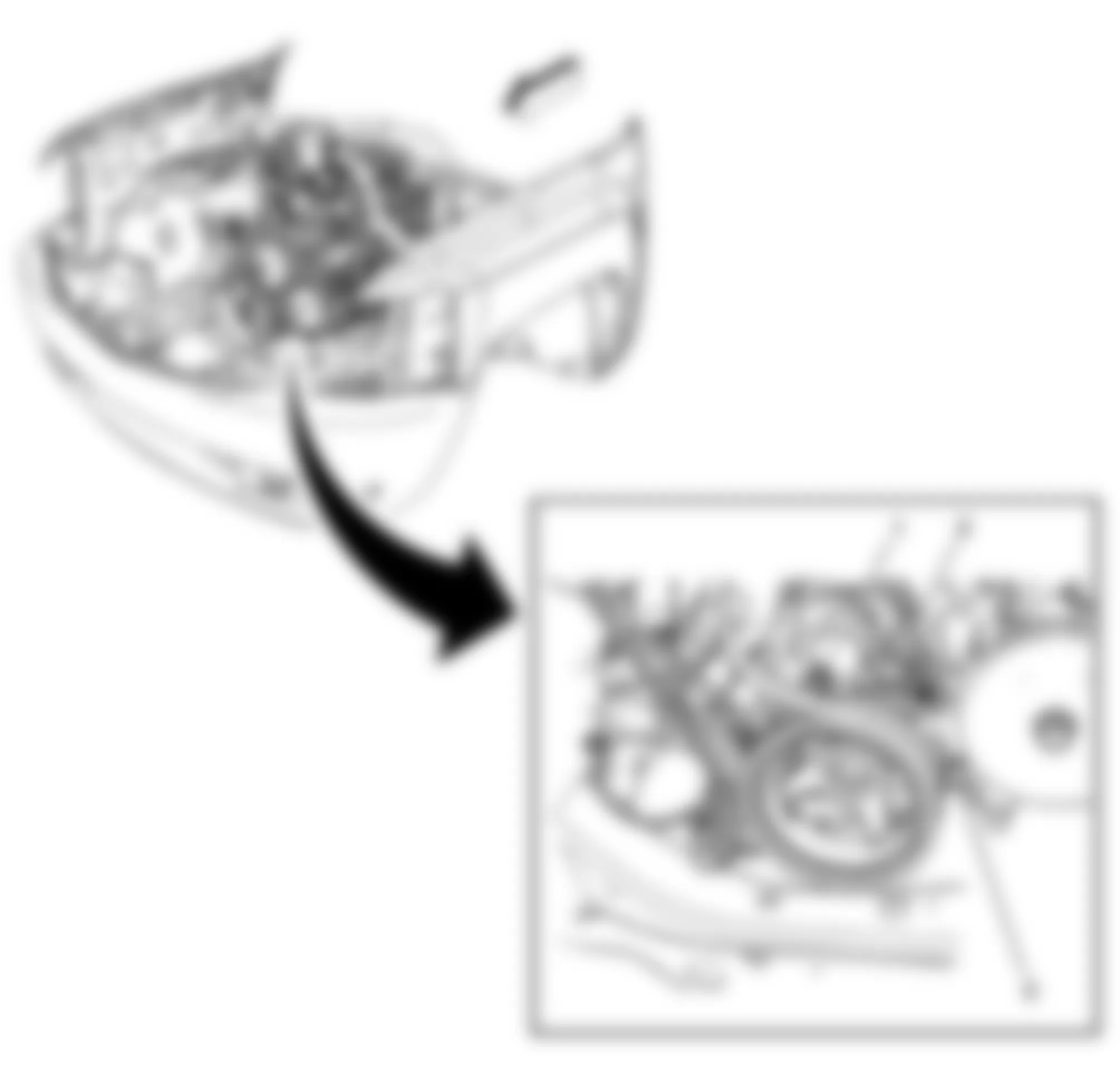 GMC Sierra 1500 2008 - Component Locations -  Front Of Engine (4.8L, 5.3L, 6.0L & 6.2L)