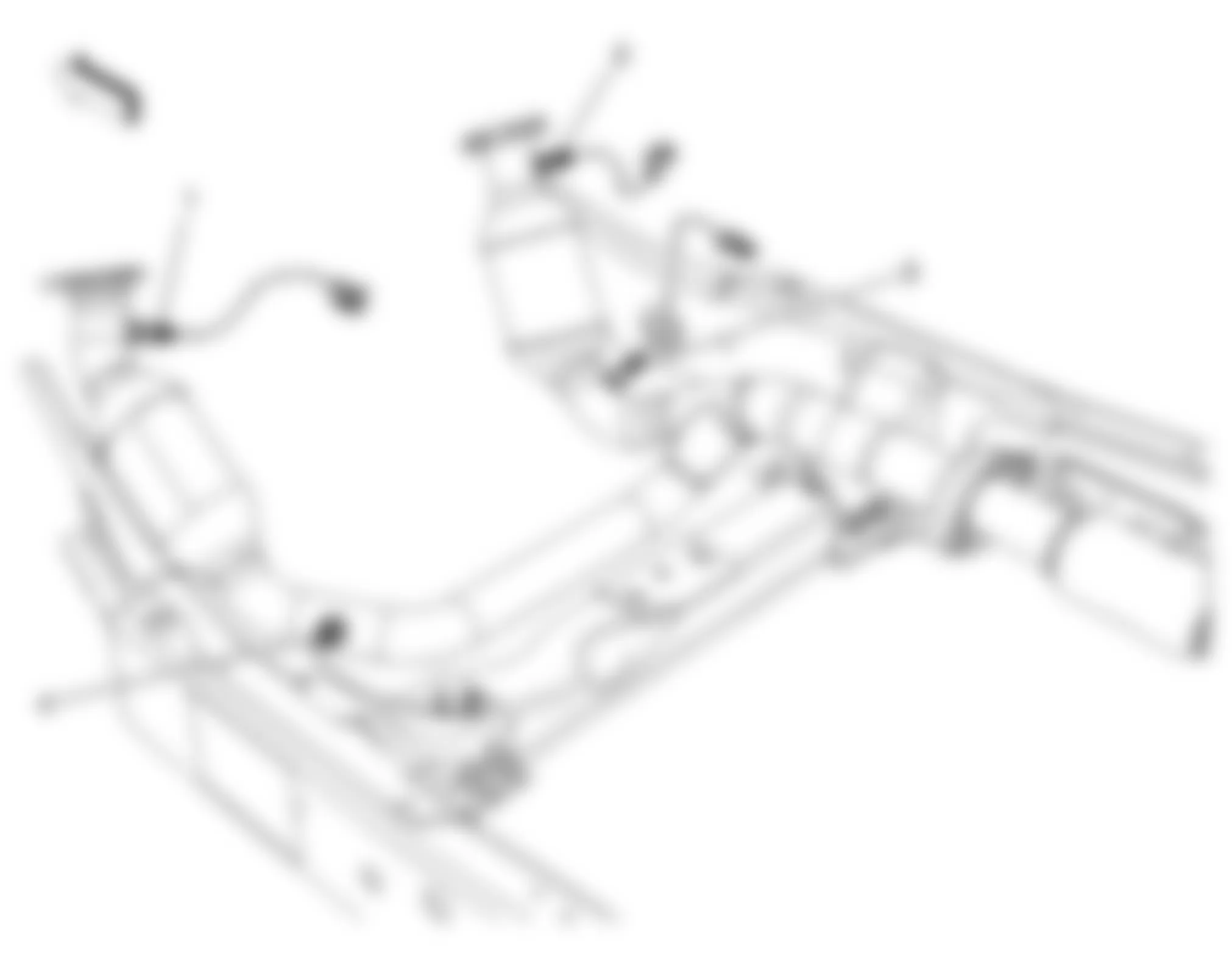 GMC Sierra 1500 2008 - Component Locations -  Lower Rear Of Engine Compartment (4.8L, 5.3L, 6.0L & 6.2L)