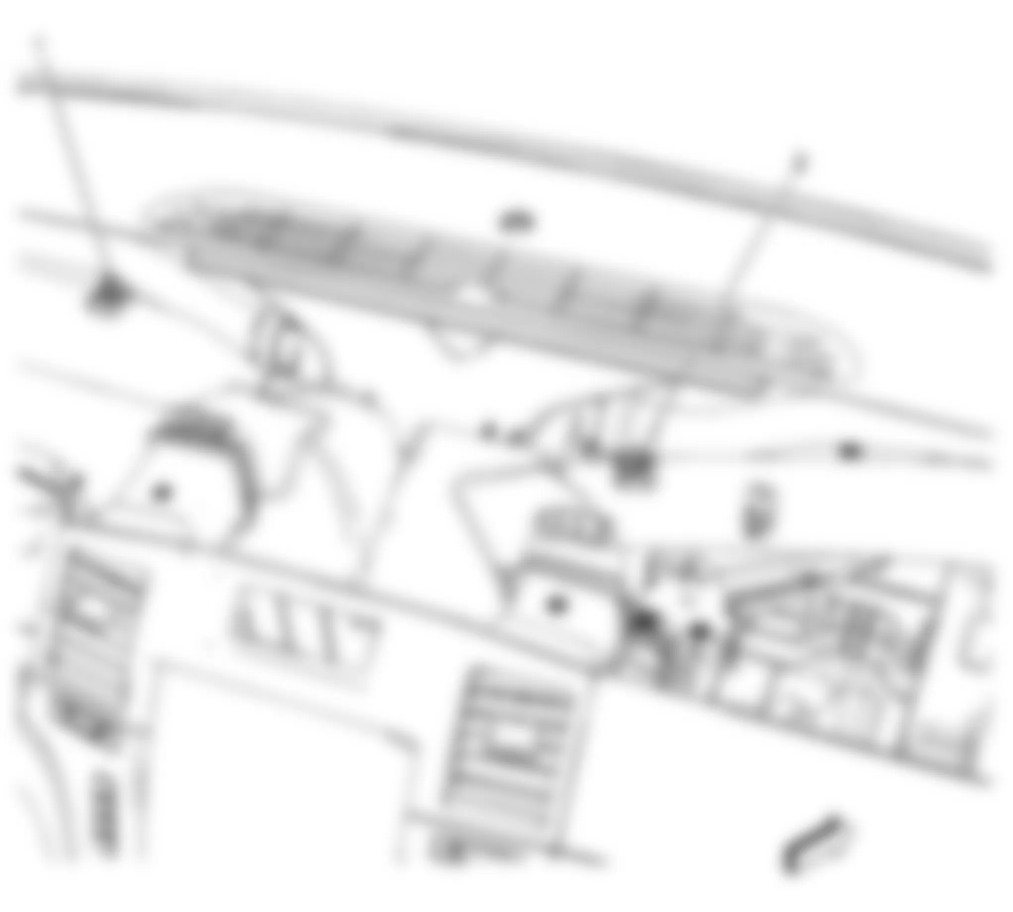 GMC Sierra 3500 HD 2008 - Component Locations -  Under Top Of Dash