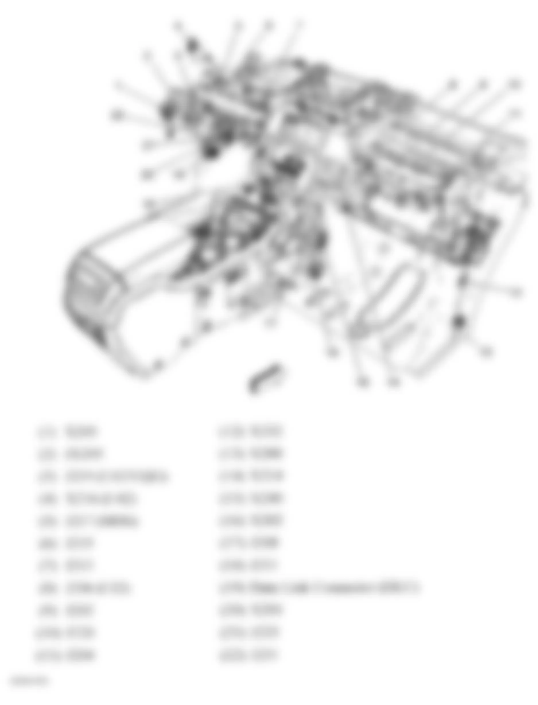 GMC Acadia SLE 2009 - Component Locations -  Behind Dash