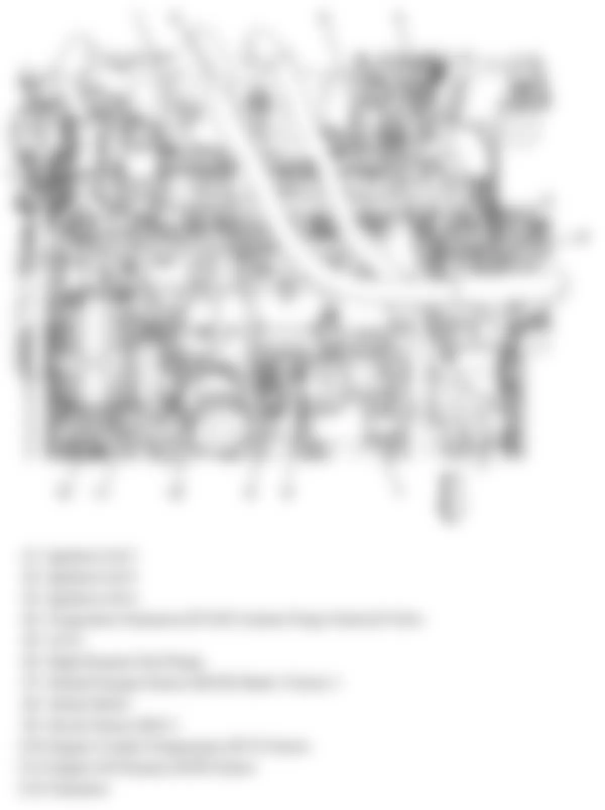 GMC Acadia SLE 2009 - Component Locations -  Left Side Of Engine