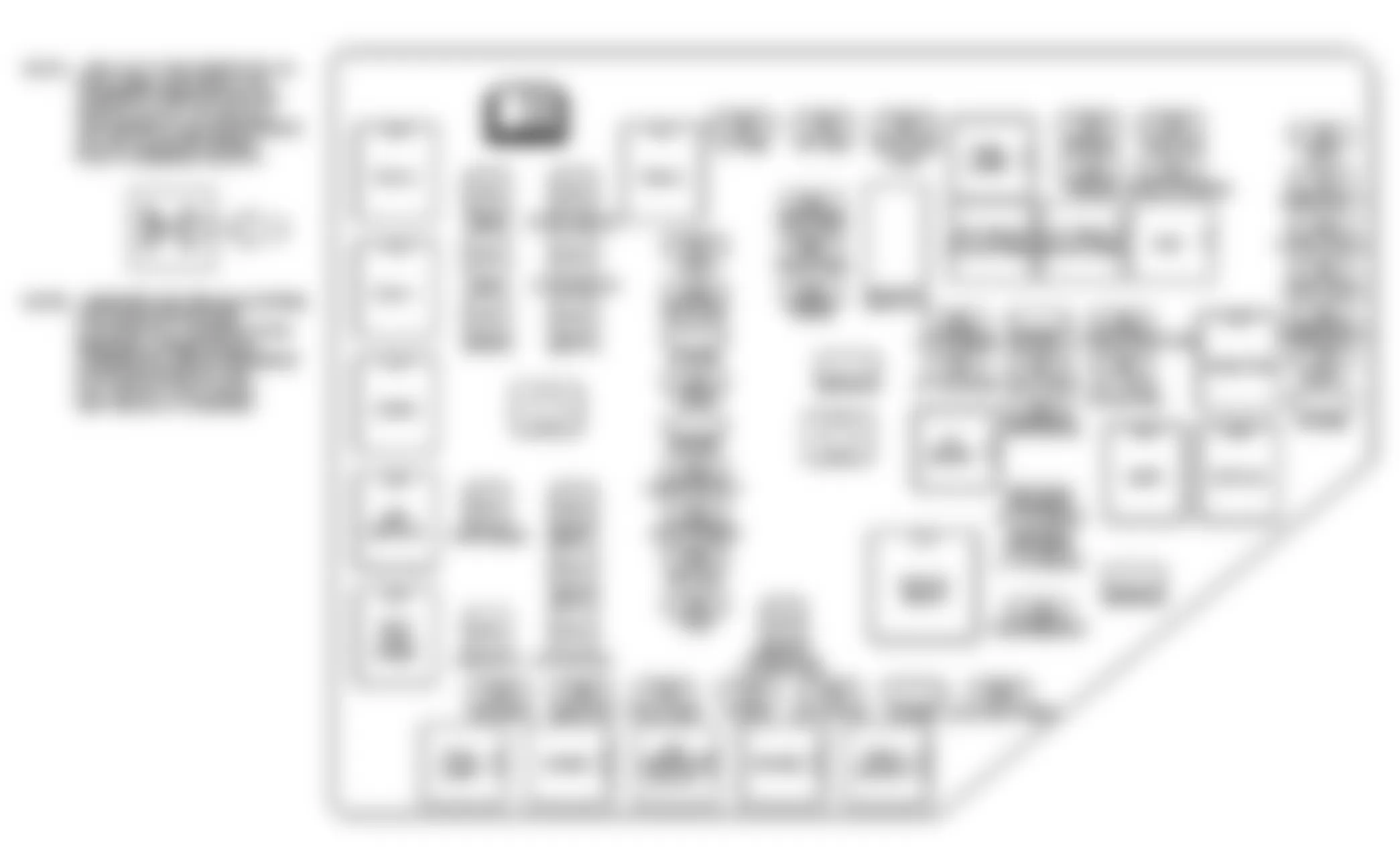 GMC Acadia SLE 2009 - Component Locations -  Identifying Underhood Fuse Block