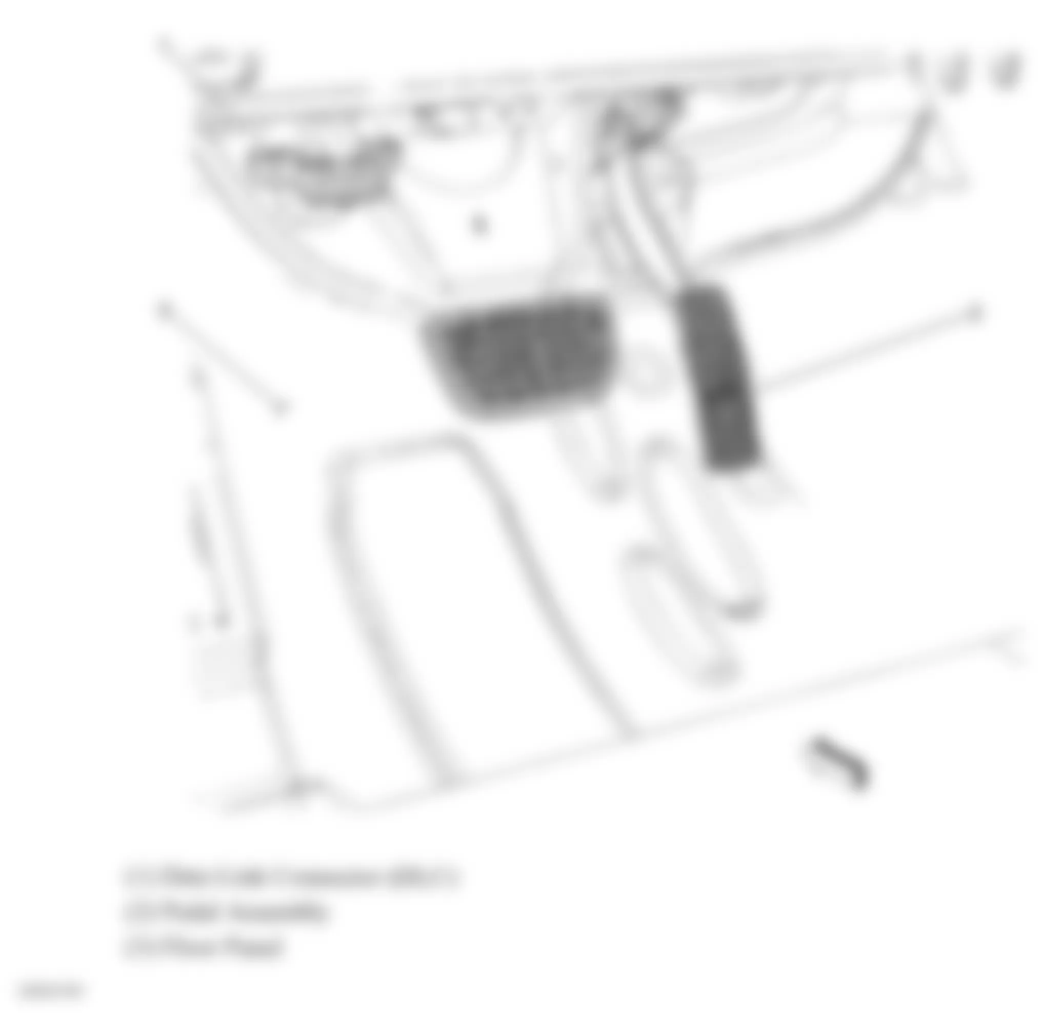 GMC Acadia SLT 2009 - Component Locations -  Under Left Side Of Dash